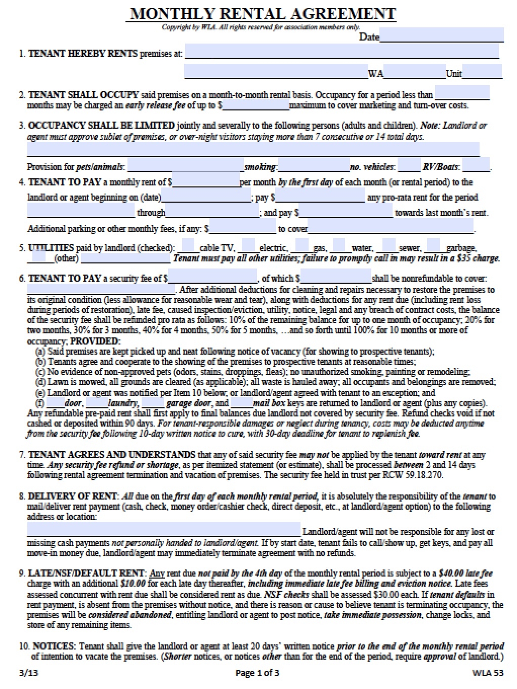Free Printable Rv Rental Agreement Template Free Printable Rv Rental Agreement Template