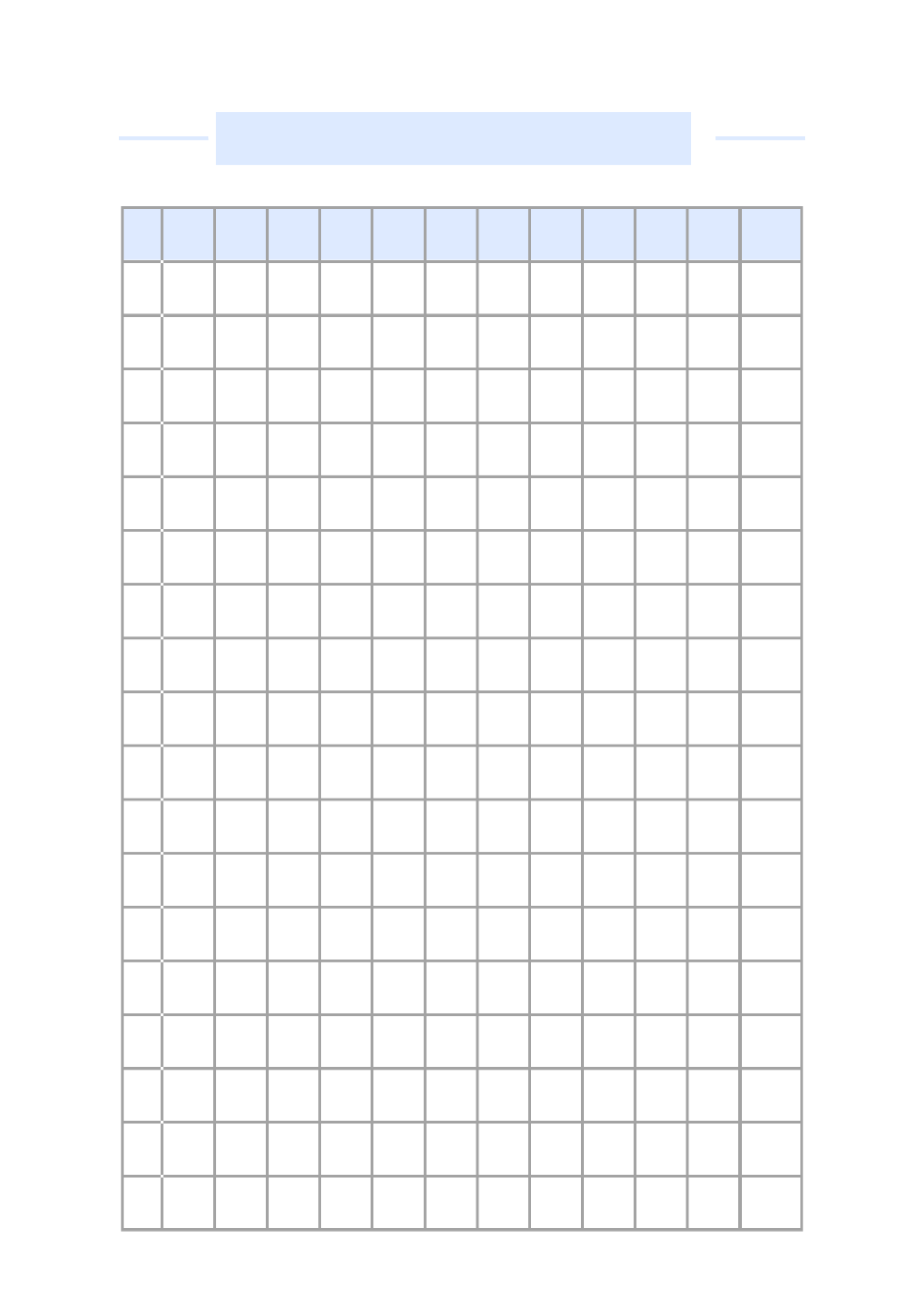 Free Printable Sheet Template