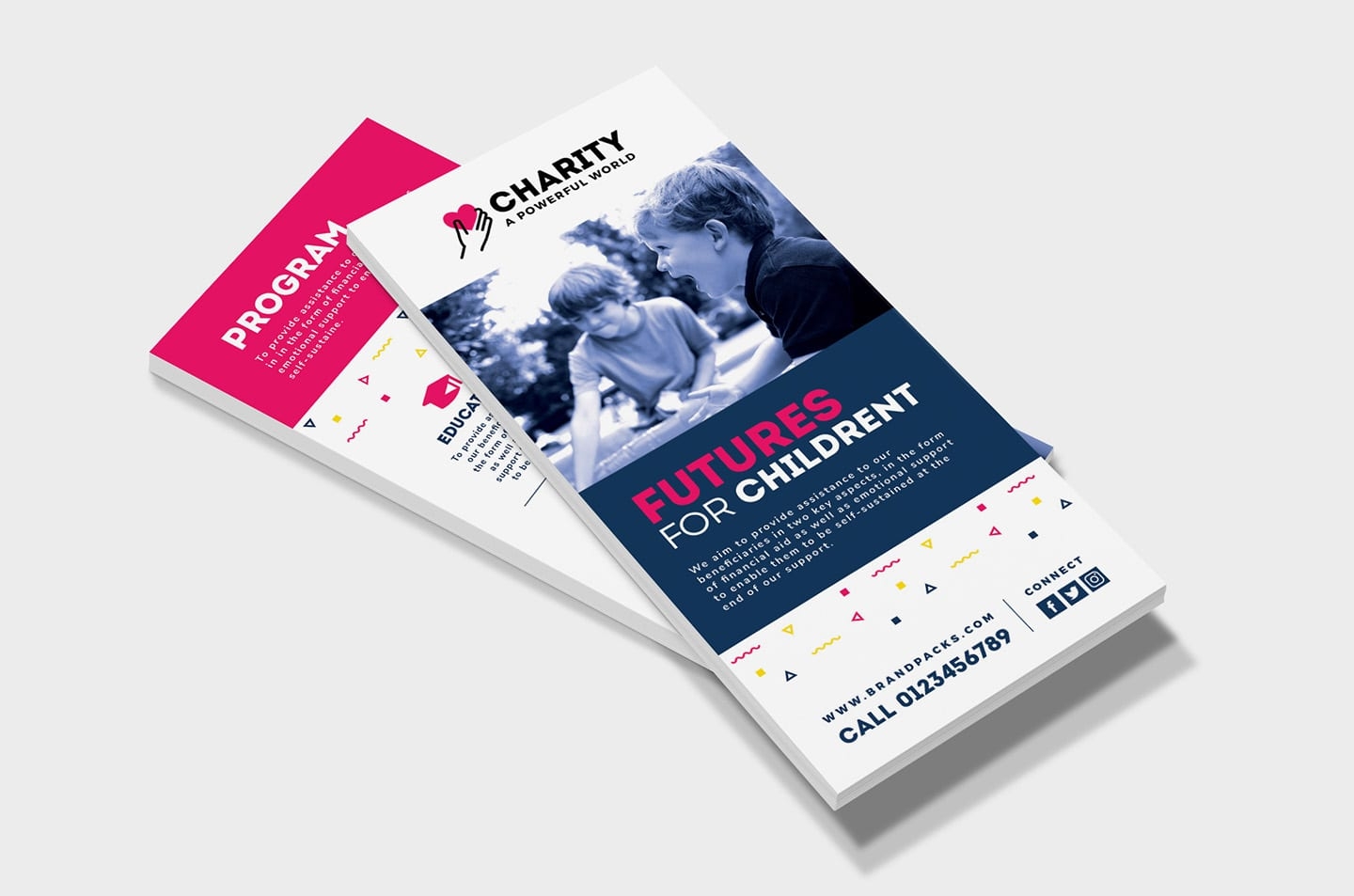 Free Charity Rack Card Template For Photoshop U0026 Illustrator 