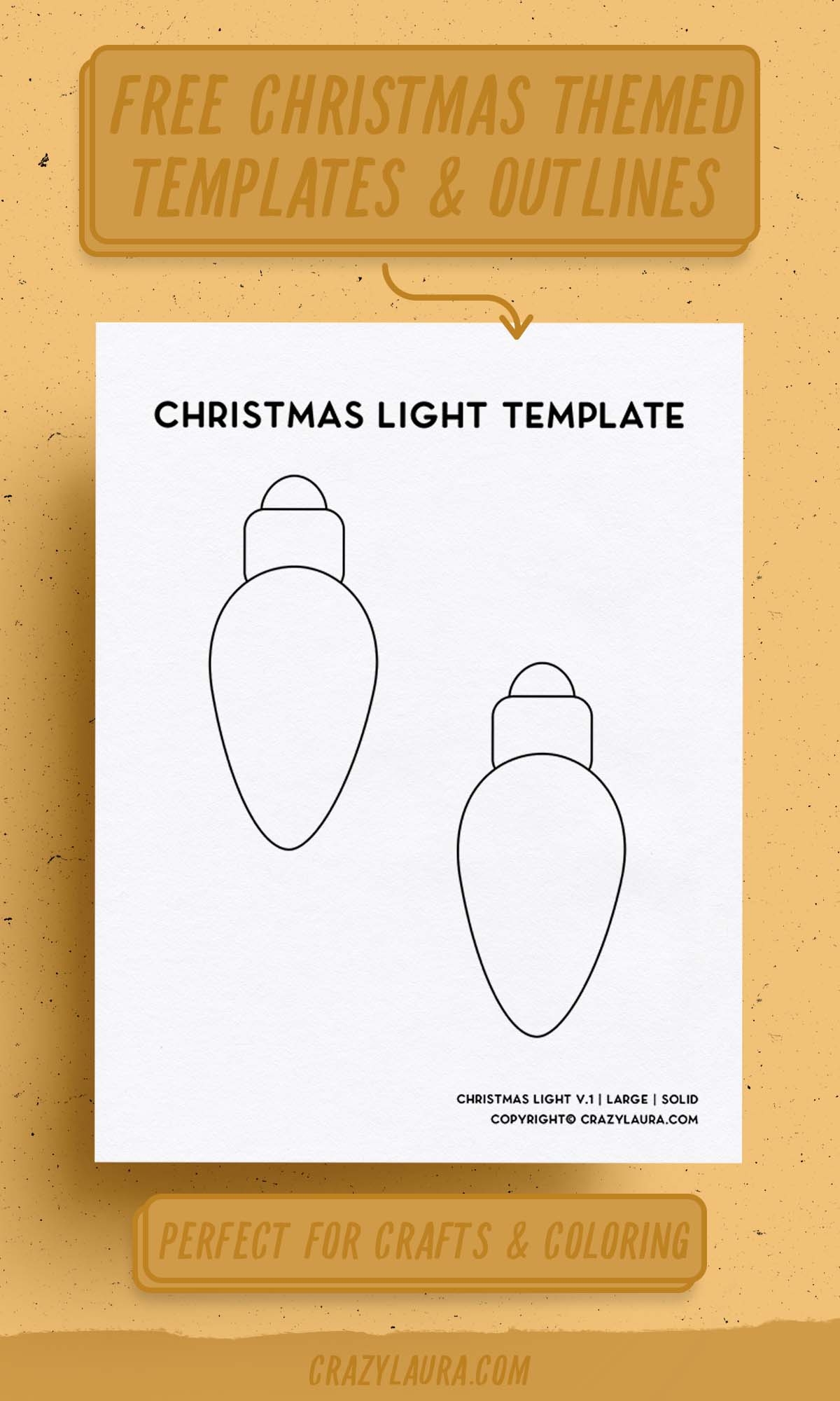 Free Printable Large Christmas Bulb Template Free Printable Large Christmas Bulb Template