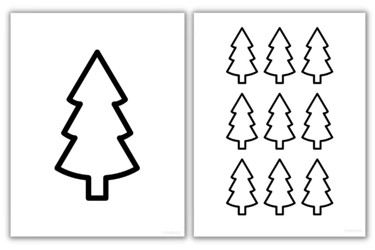 Free Christmas Tree Printable Template U0026 Coloring Pages Love Our Real Life Free Christmas Tree Printable Template U0026 Coloring Pages Love Our Real Life