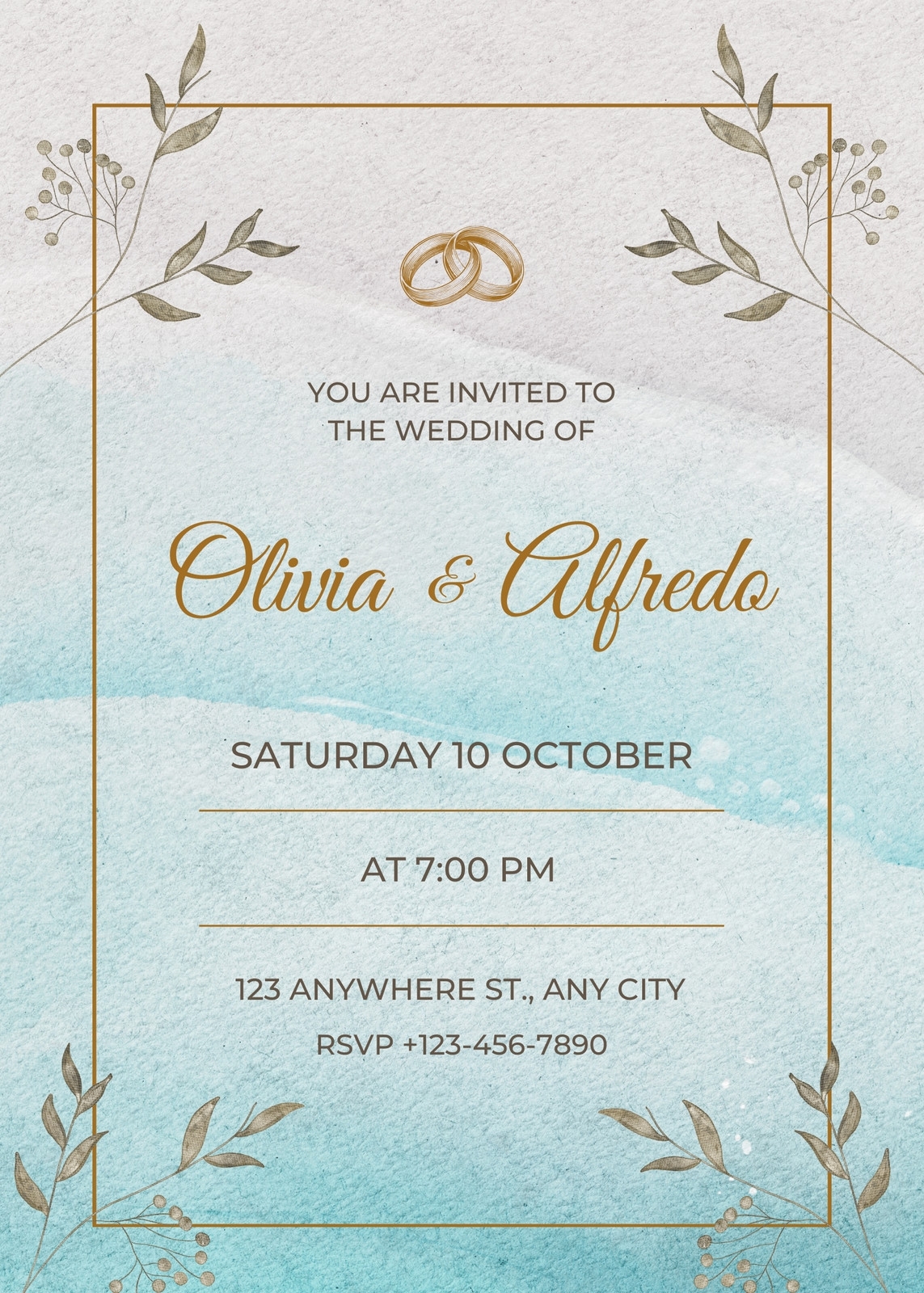 Free Printable Nautical Wedding Invitation Templates