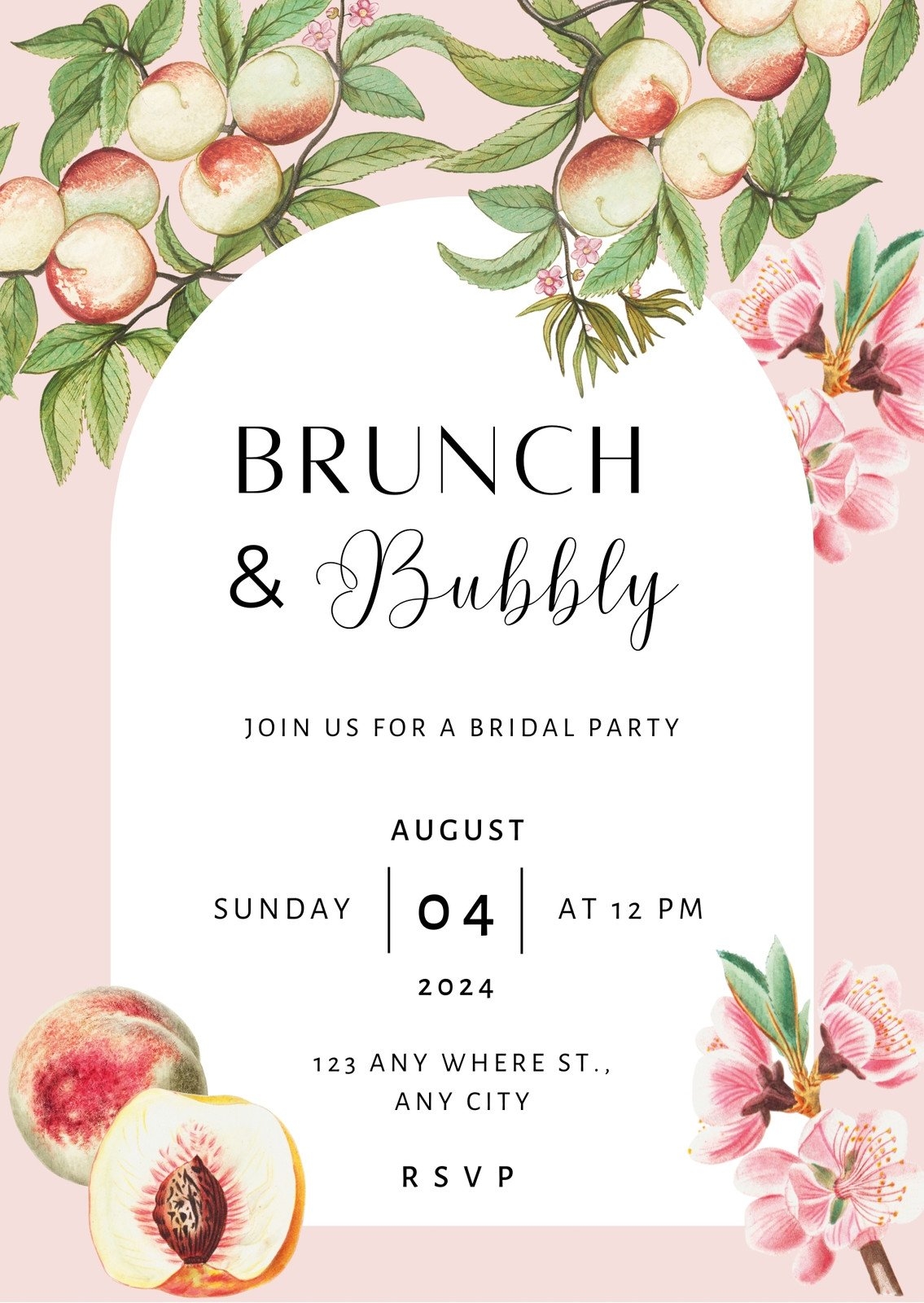 Free Custom Printable Brunch Invitation Templates Canva Worksheets Library