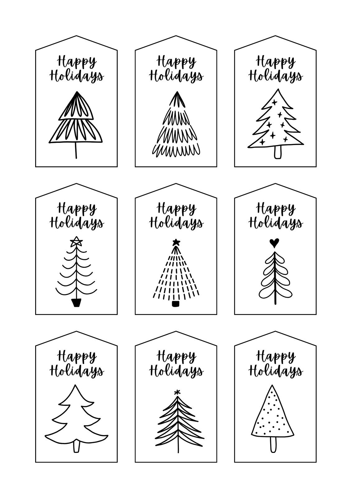 Free Custom Printable Christmas Tag Templates Canva Free Custom Printable Christmas Tag Templates Canva