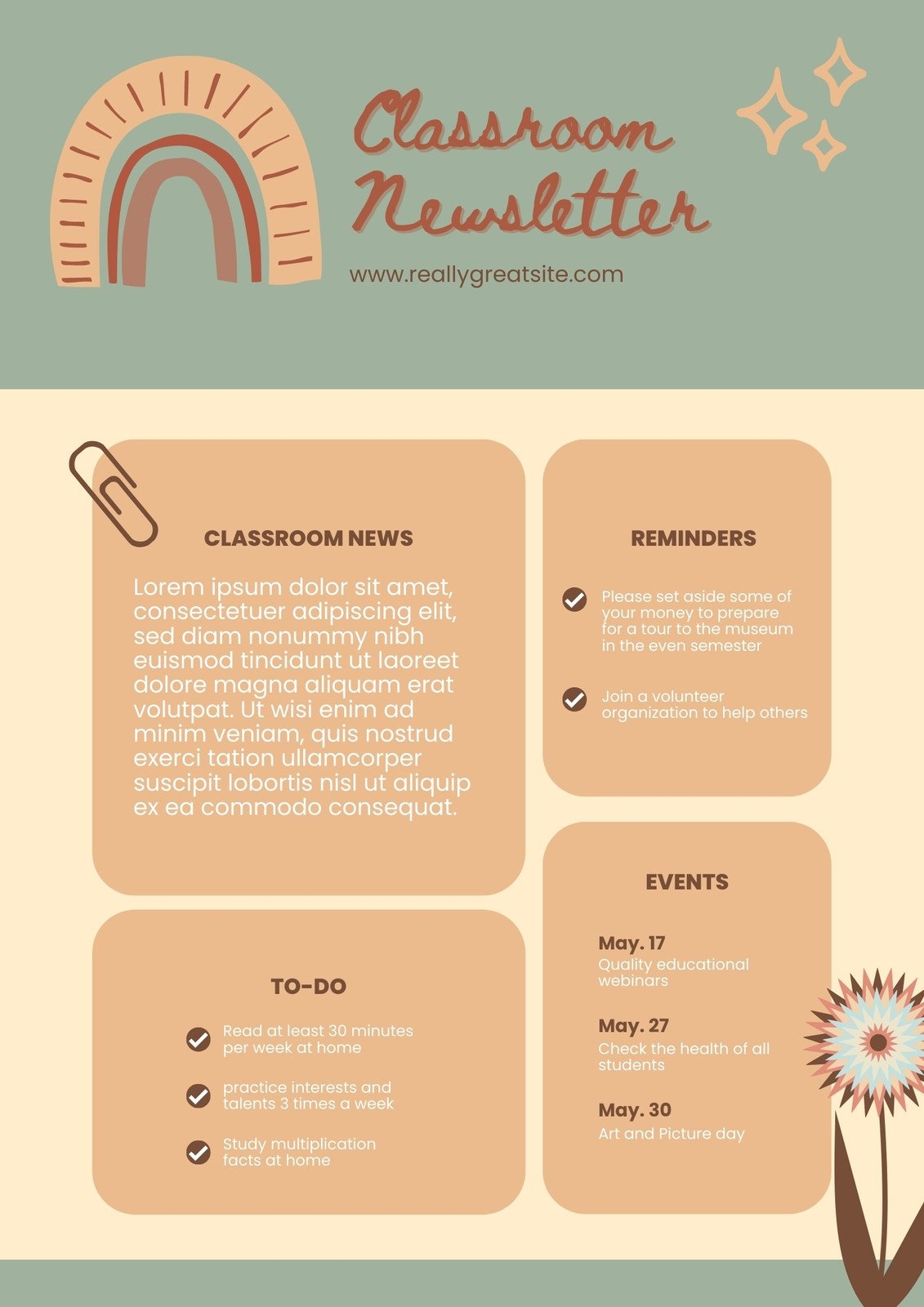 Free Printable Parent Newsletter Templates