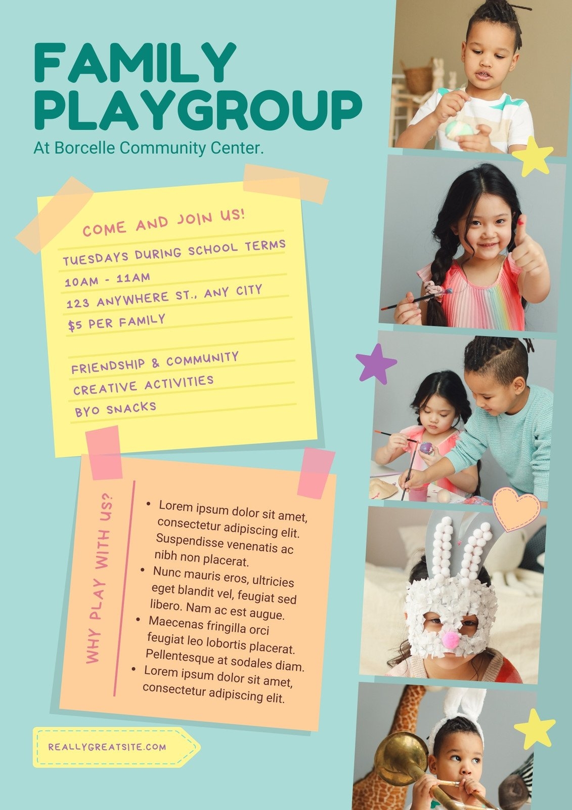 Free Custom Printable Daycare Flyer Templates Canva