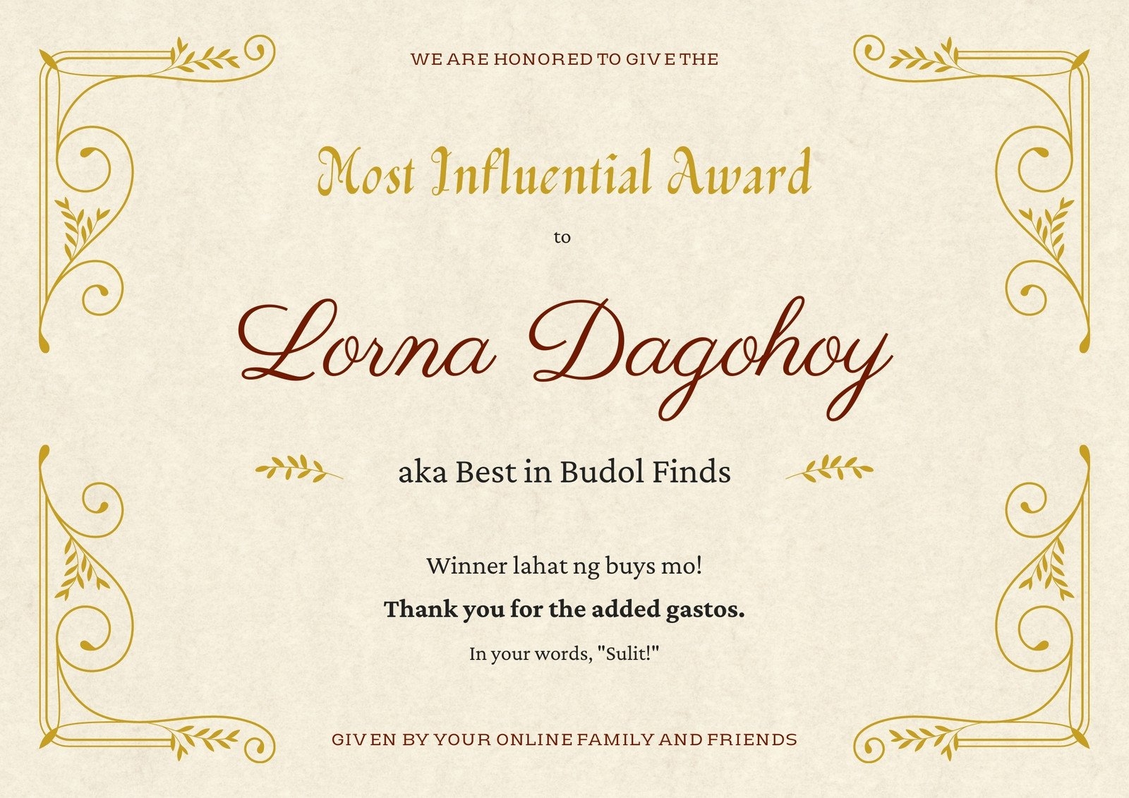 Free Custom Printable Funny Certificate Templates Canva