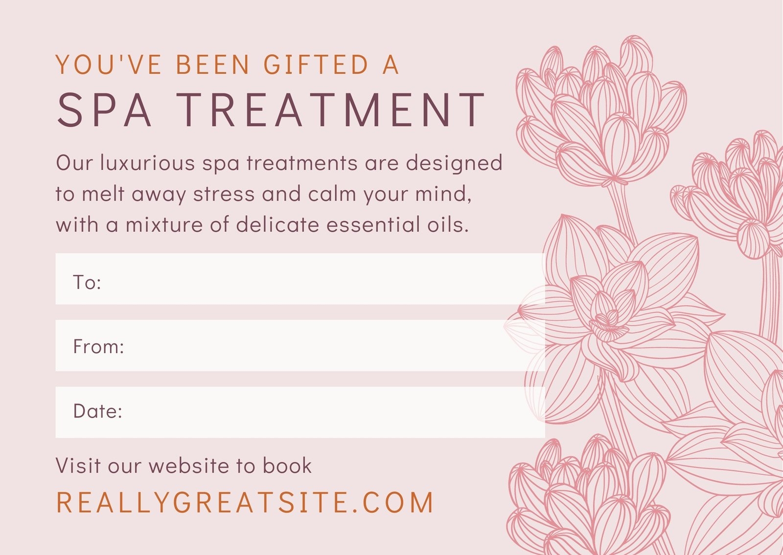 Free Printable Massage Gift Certificate Template
