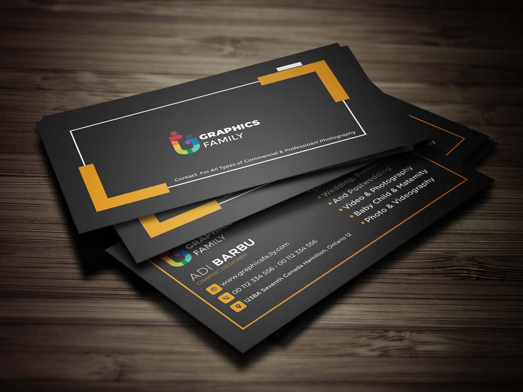 Free Printable Photography Business Card Templates