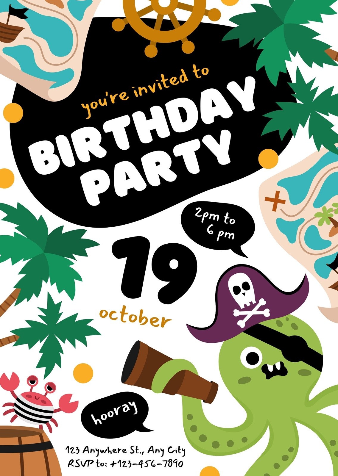 Free Printable Pirate Birthday Invitation Templates Free Printable Pirate Birthday Invitation Templates