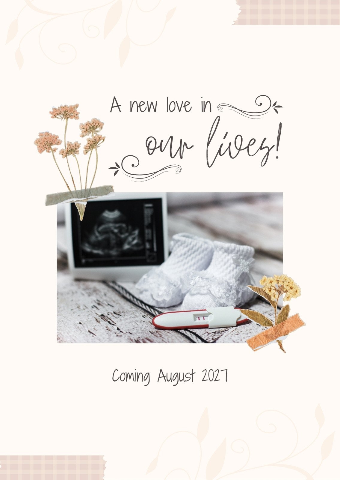 Free Printable Pregnancy Announcements Templates