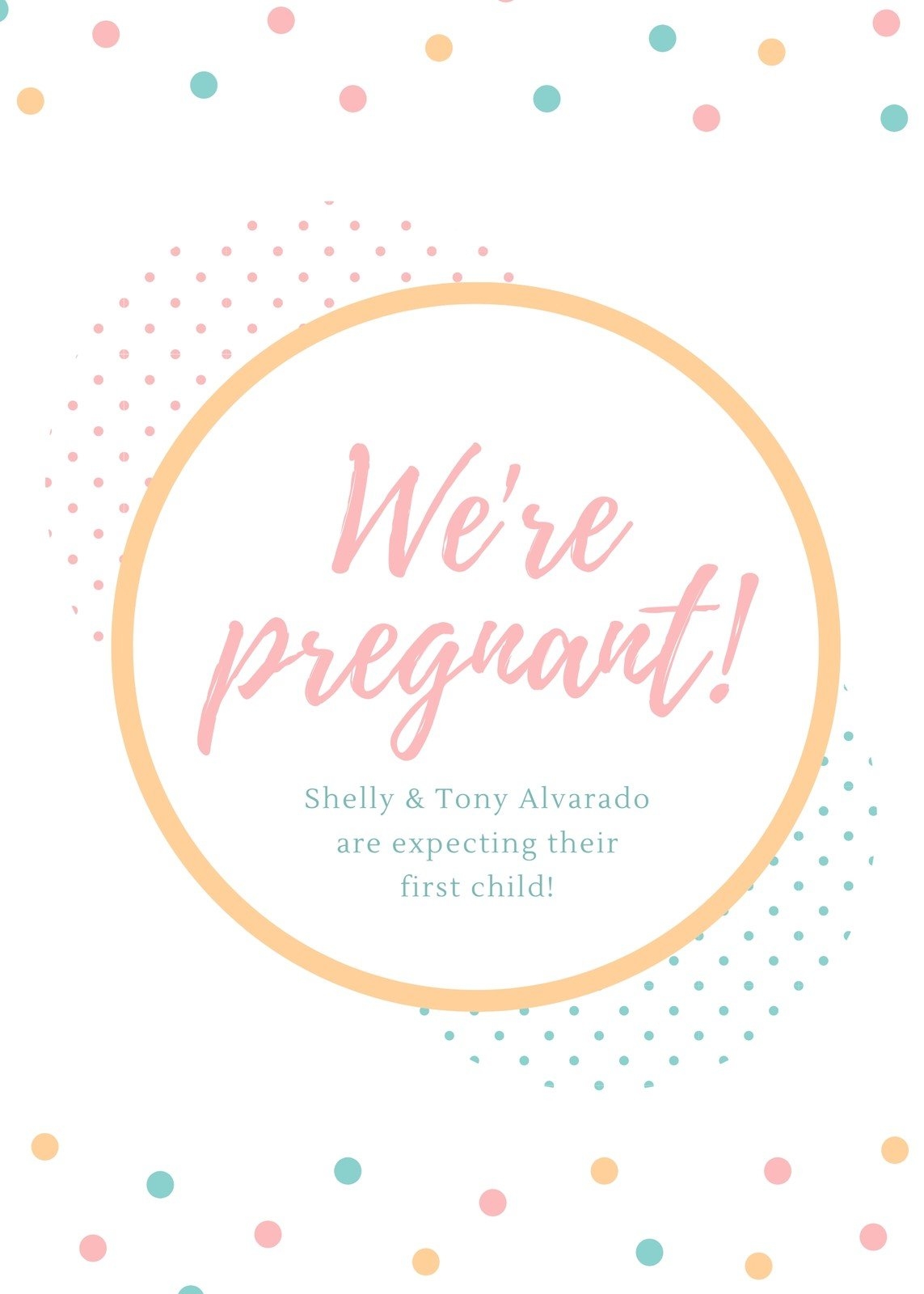 Free Custom Printable Pregnancy Announcement Templates Canva Free Custom Printable Pregnancy Announcement Templates Canva