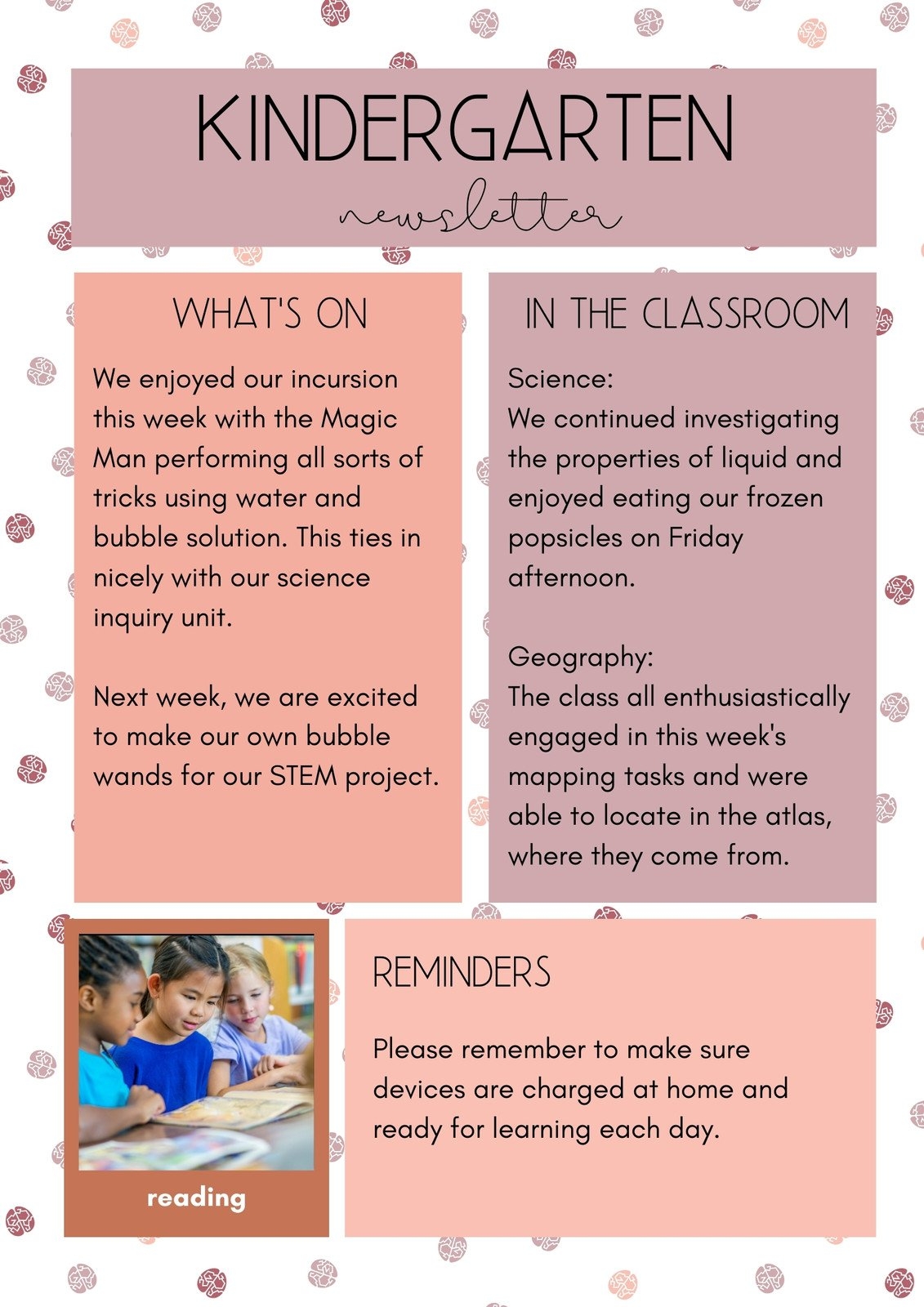 Free Custom Printable Preschool Newsletter Templates Canva Free Custom Printable Preschool Newsletter Templates Canva
