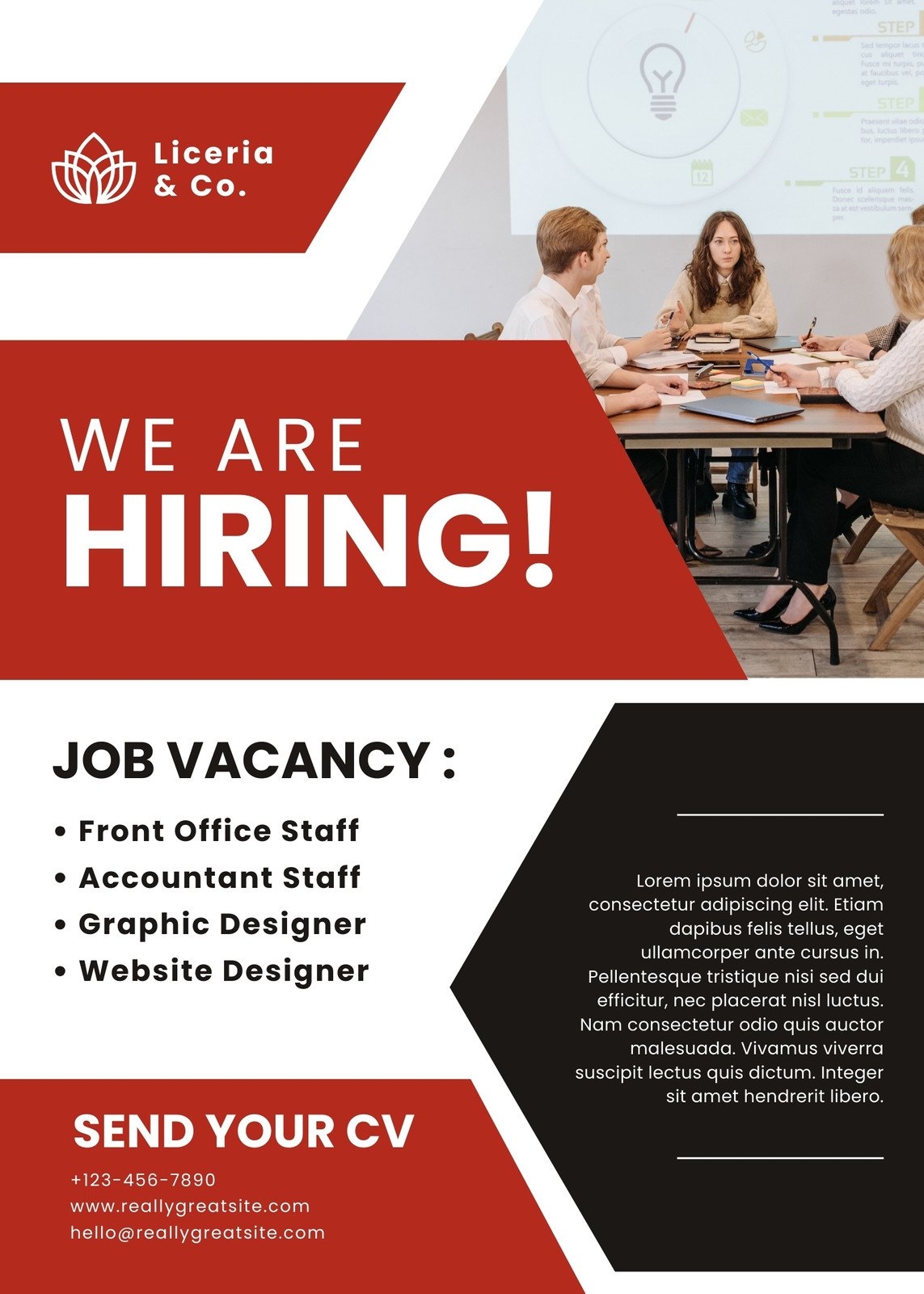 Free Custom Printable Recruitment Poster Original Templates