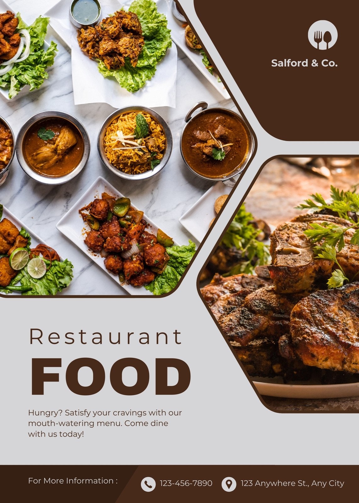 Free Custom Printable Restaurant Flyer Templates Canva