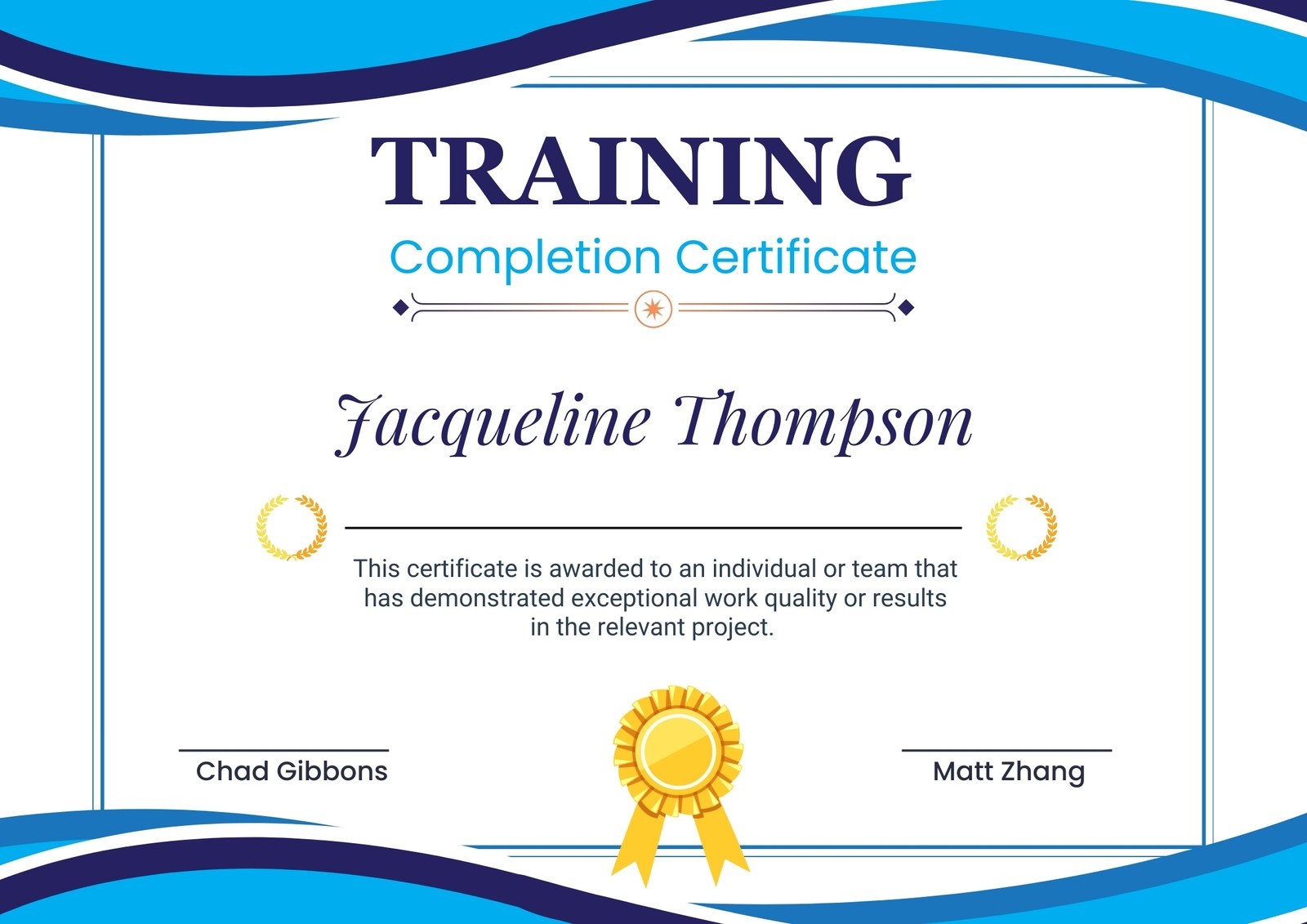 Free Printable Job Training Certificate Templates