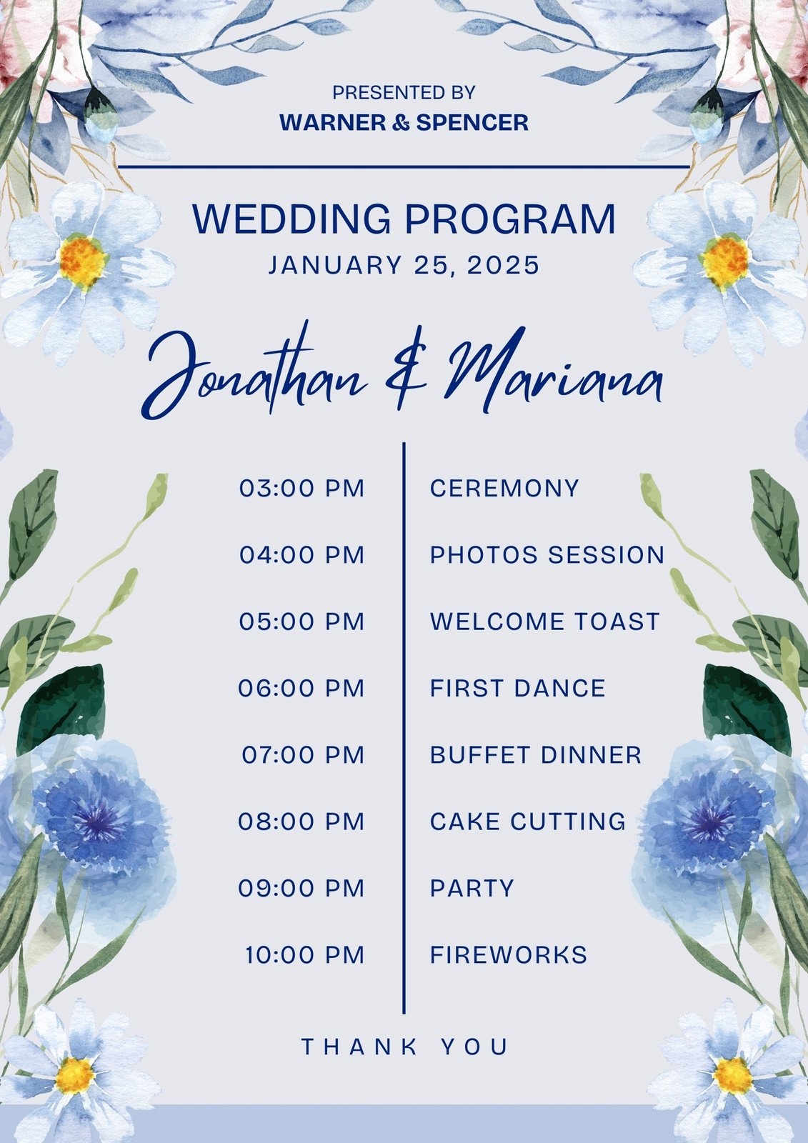 Free Custom Printable Wedding Program Templates Canva Free Custom Printable Wedding Program Templates Canva