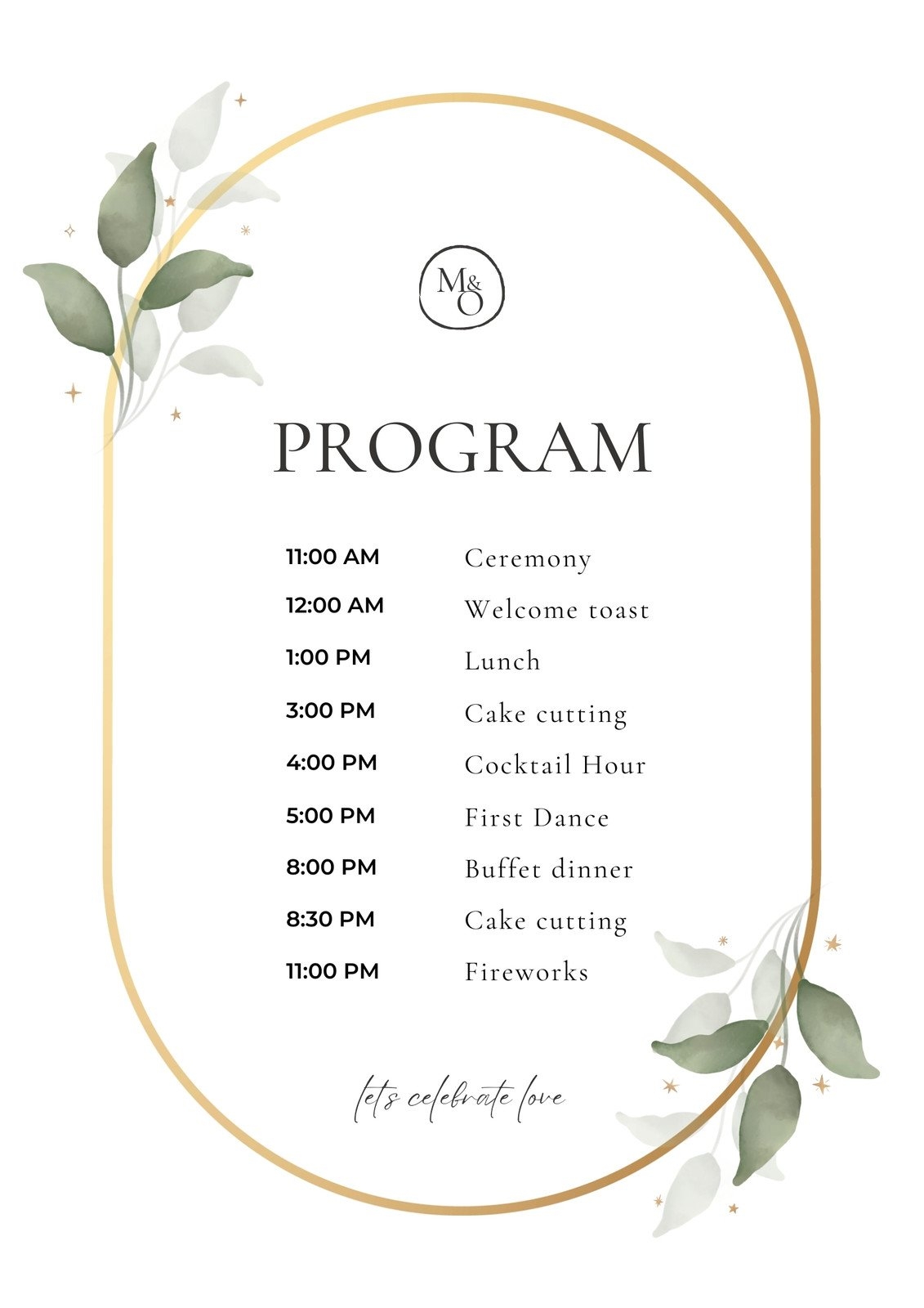 Free Custom Printable Wedding Program Templates Canva Free Custom Printable Wedding Program Templates Canva