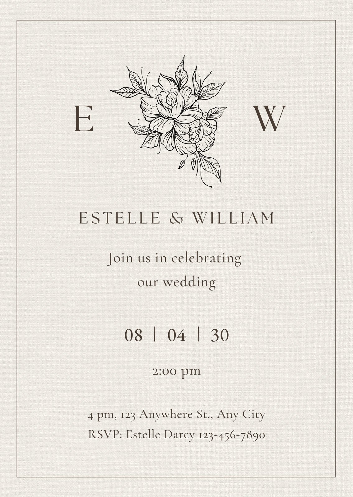 Free Printable Invitation Rustic Template