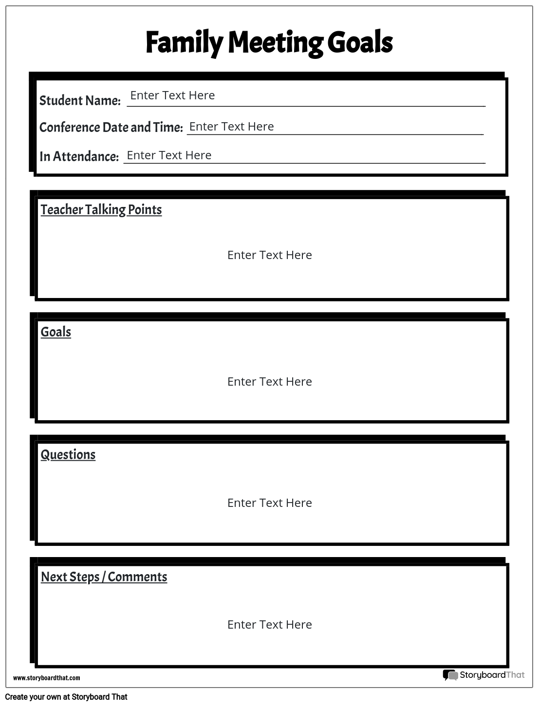 Free Customizable Parent Teacher Conference Templates