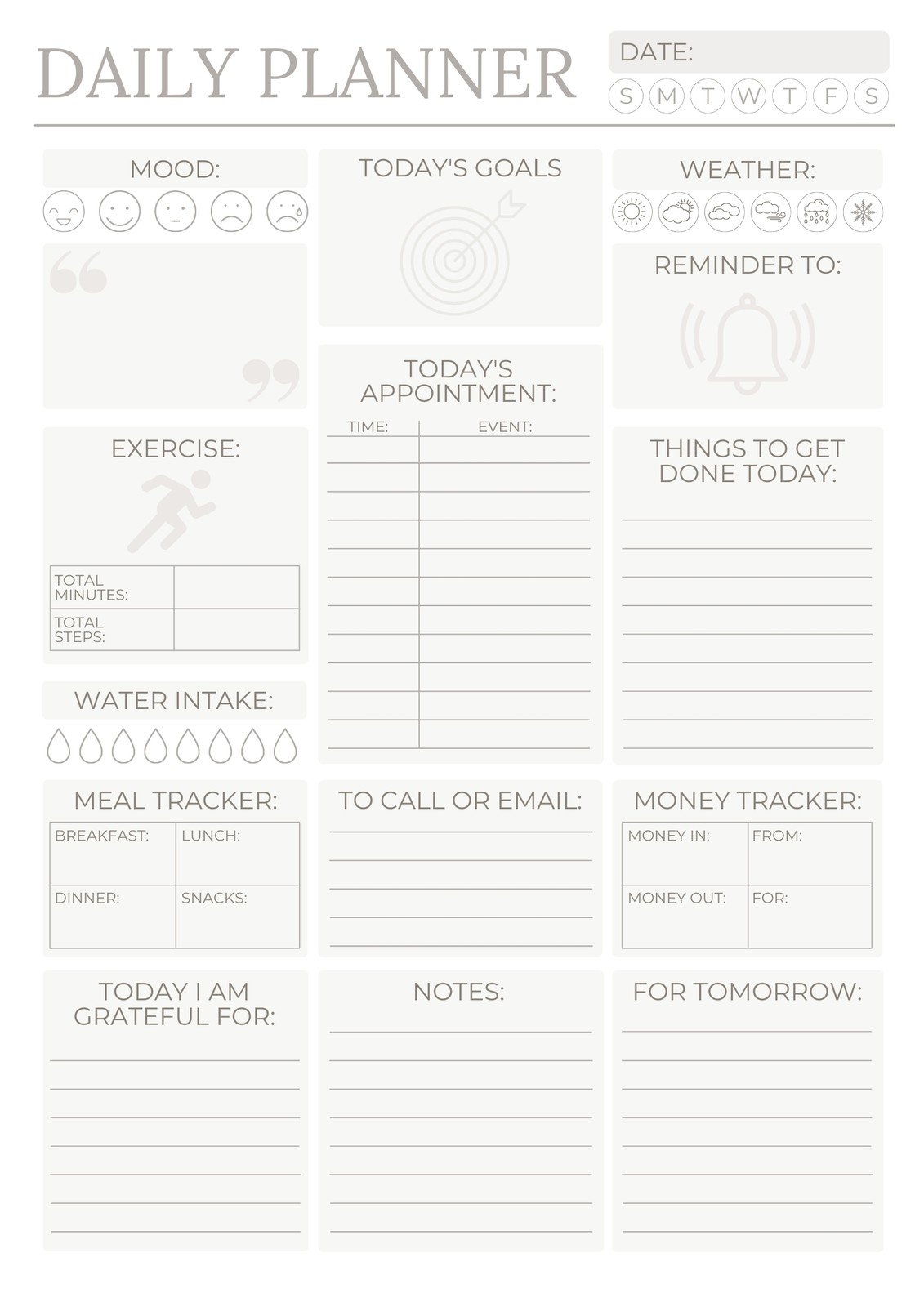 Free Daily Planner Templates To Customize Canva