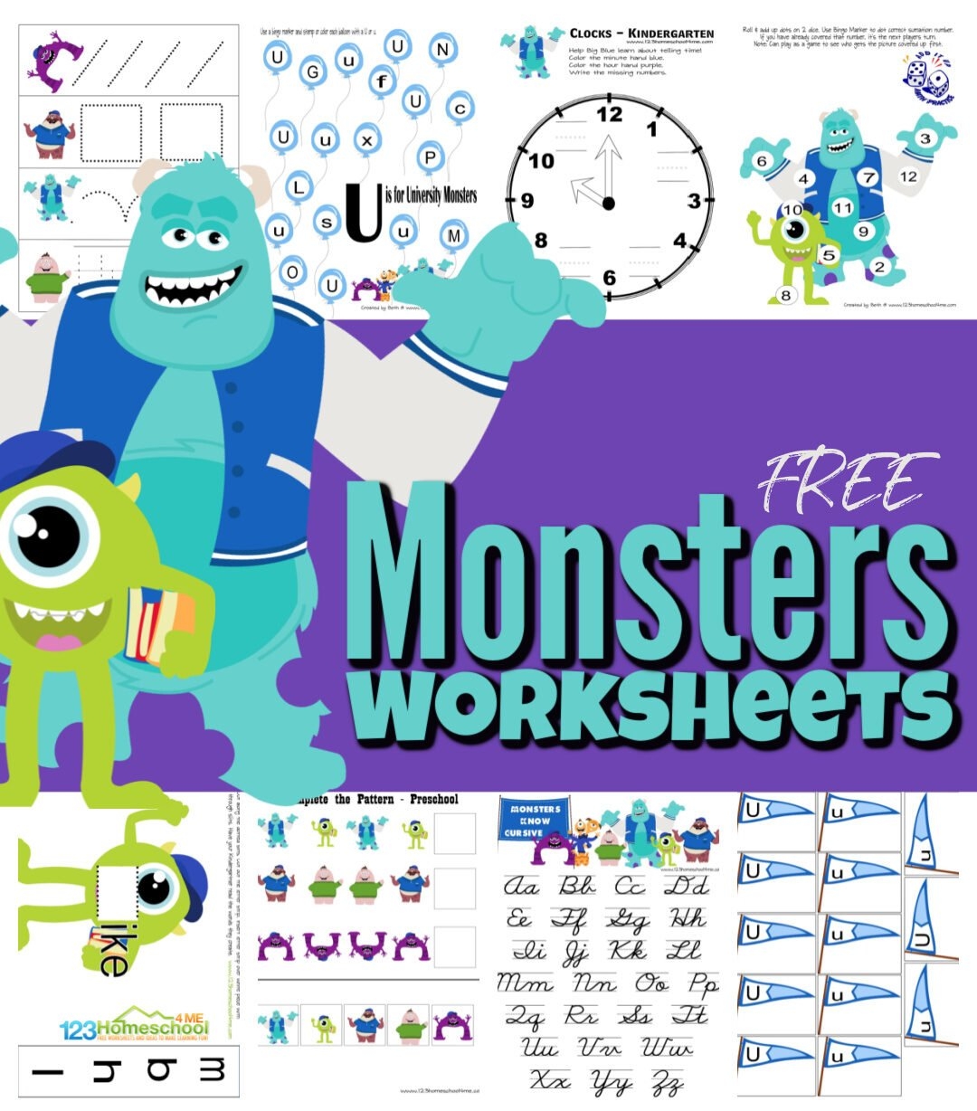 Free Printable Monster Inc Templates