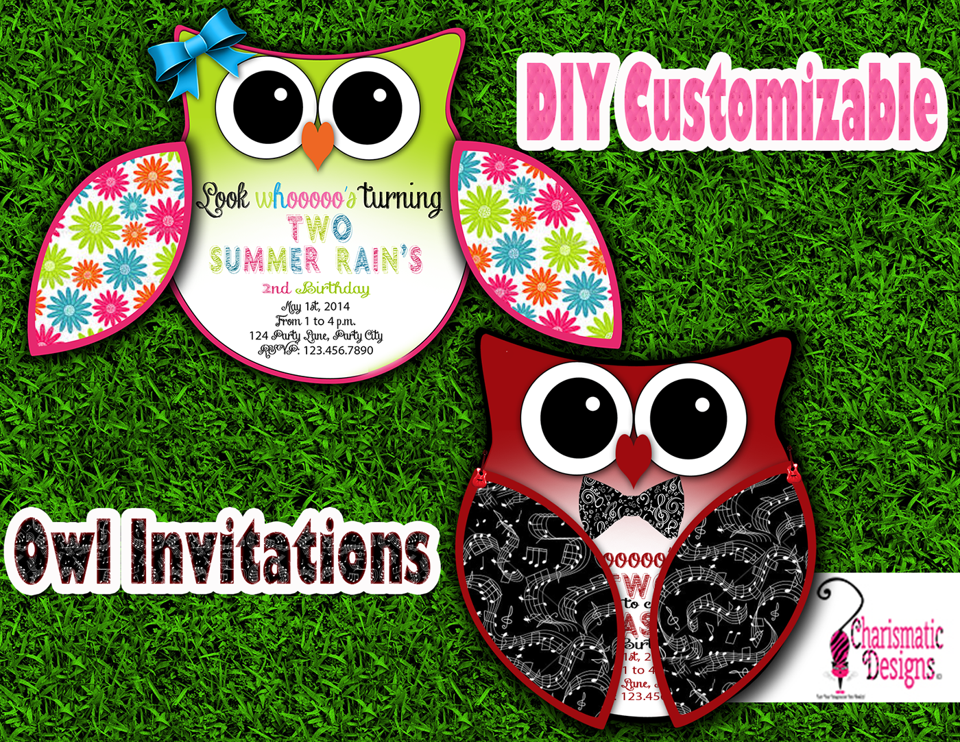 Free DIY Customizable Owl Invitation Printable Template Behance Free DIY Customizable Owl Invitation Printable Template Behance