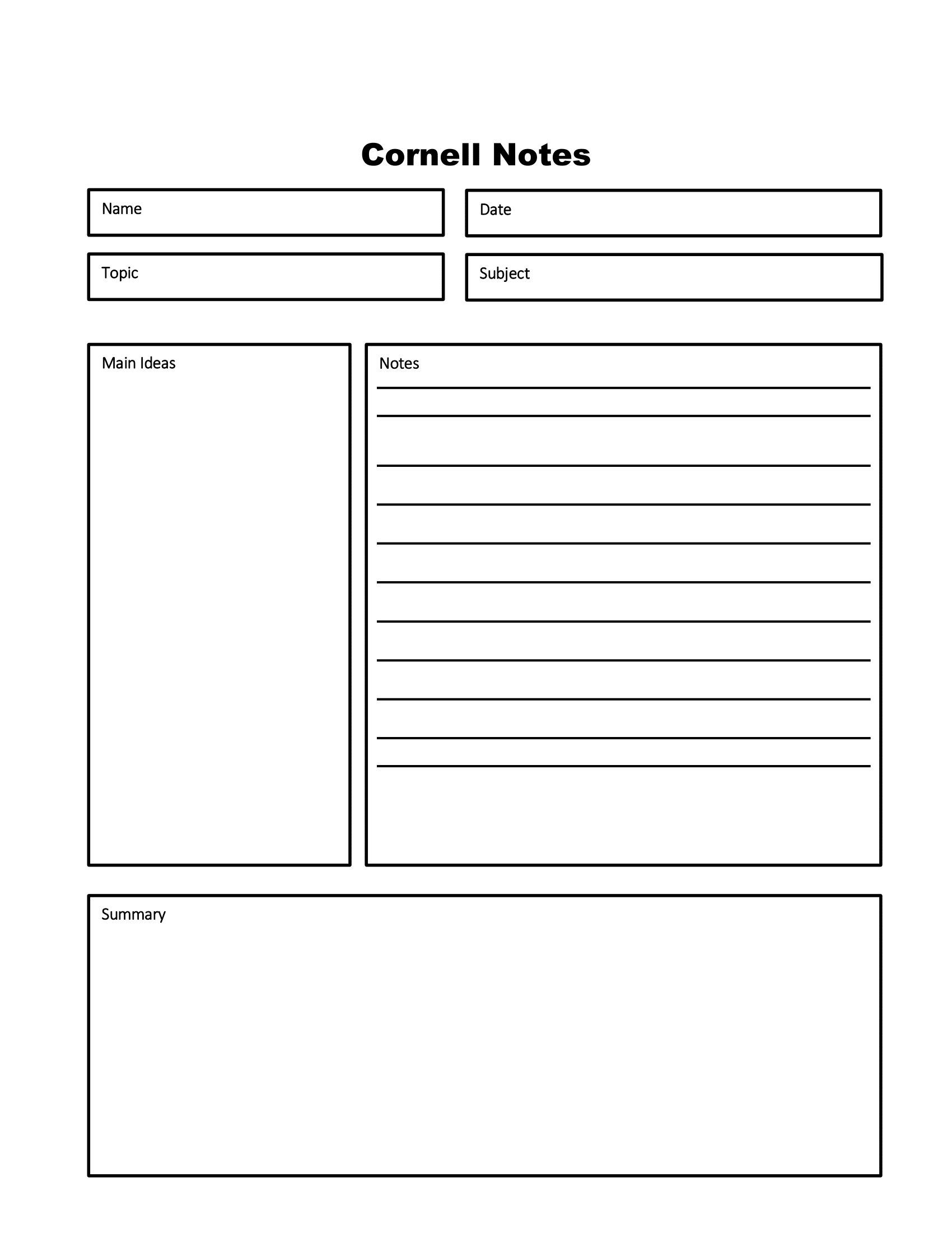 Free Printable Notes Templates Free Printable Notes Templates