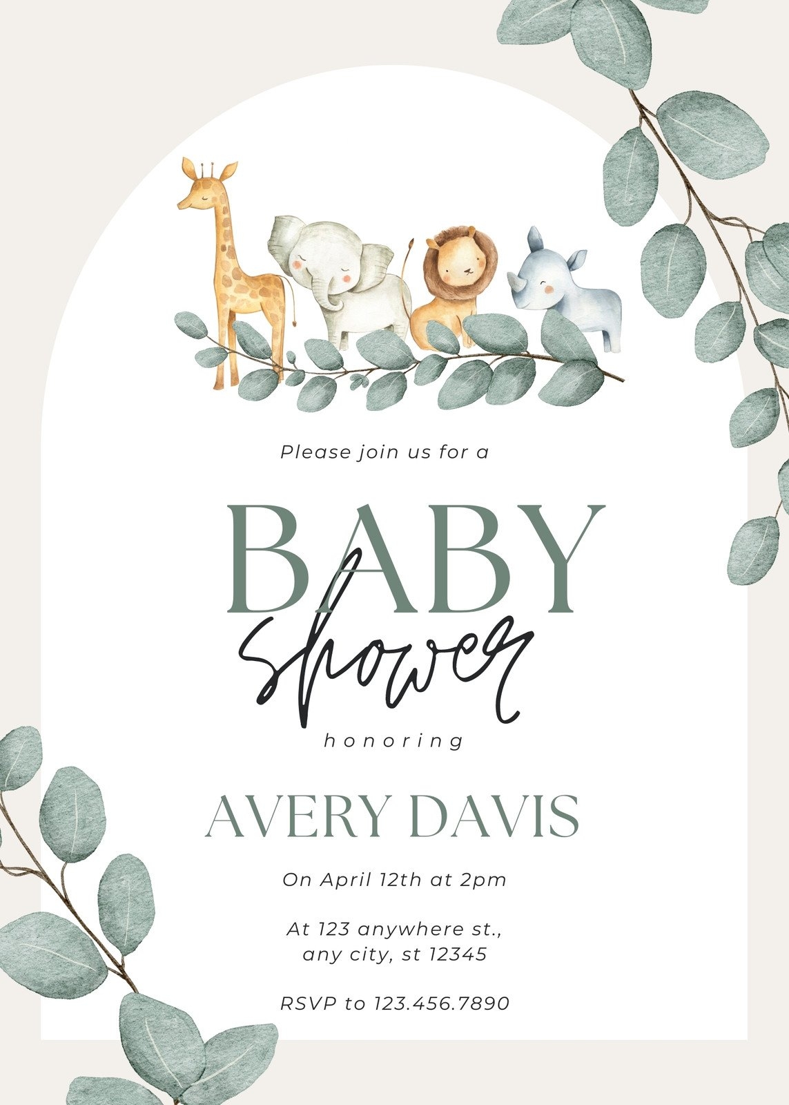 Free Editable Baby Shower Invitation Templates Clearance