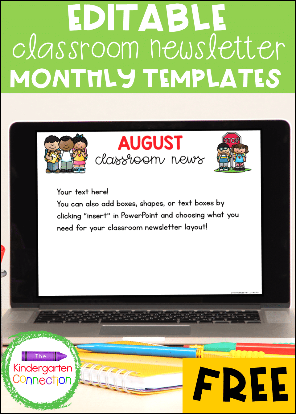 Free Editable Classroom Newsletter Template For Pre K Kindergarten