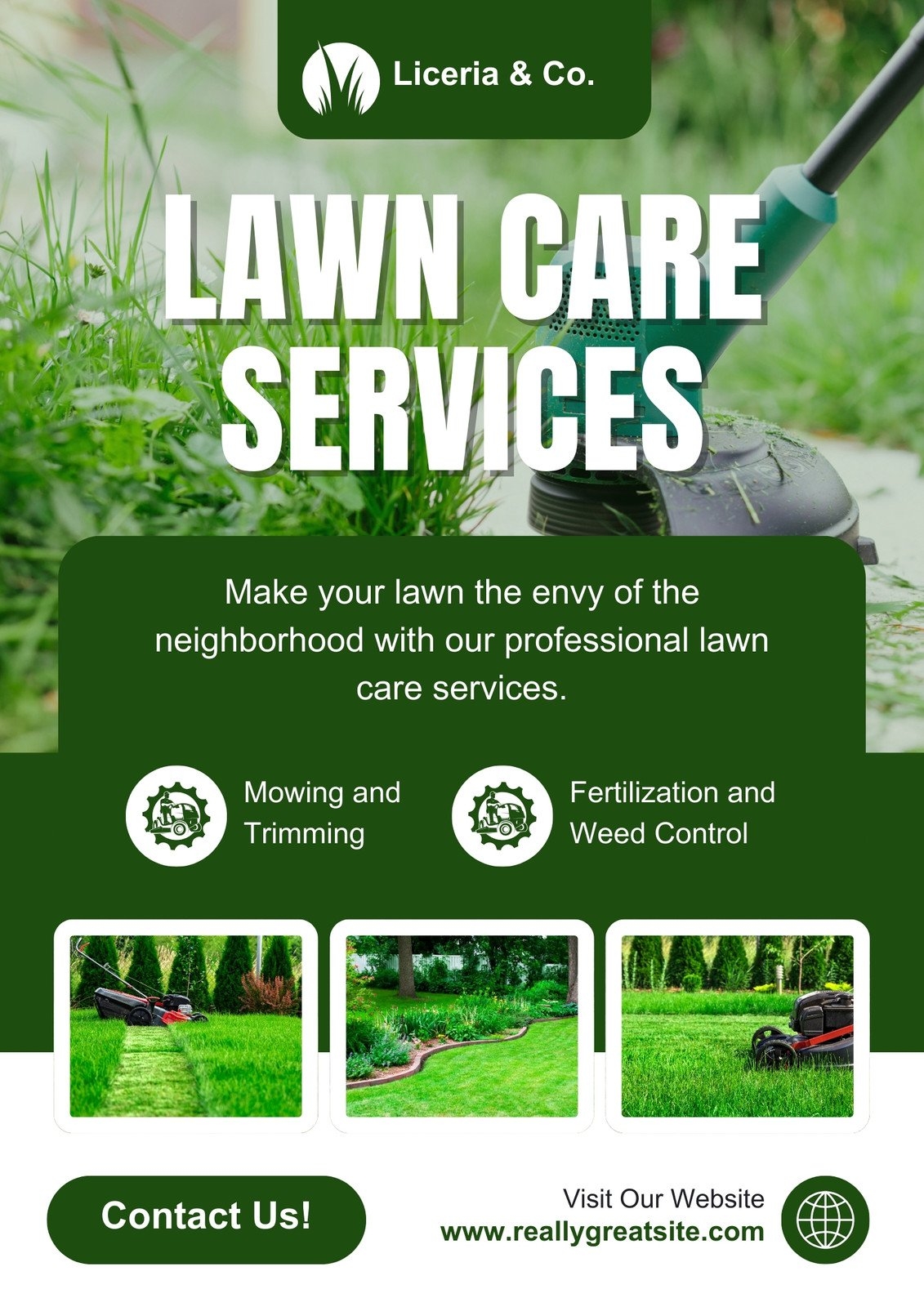 Free Printable Lawn Care Service Template
