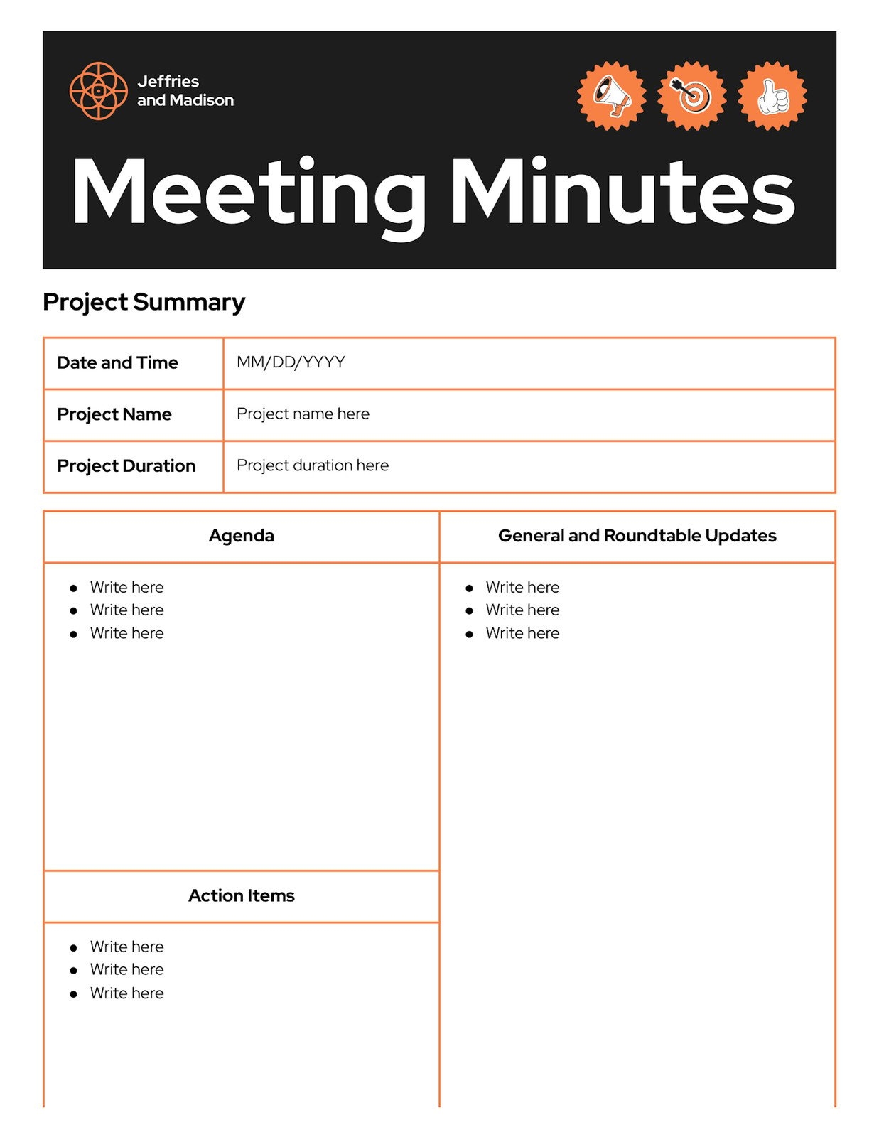 Free Editable Printable Meeting Minutes Templates Canva