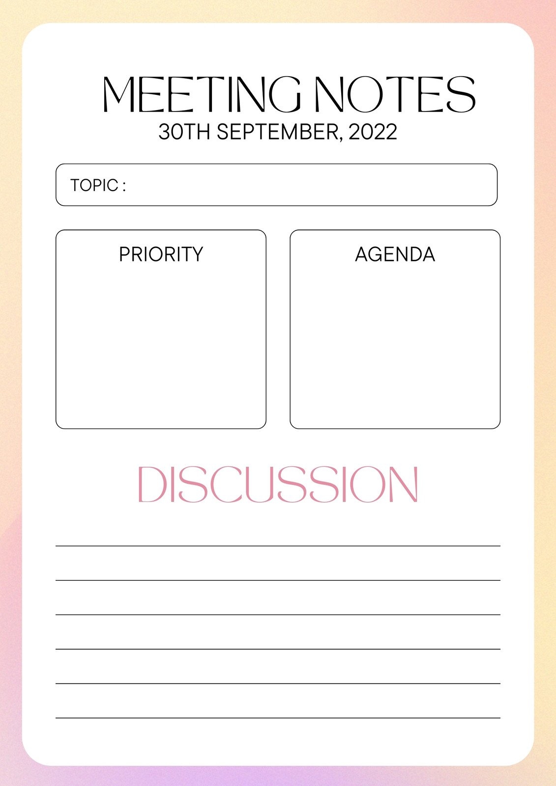 Free Editable Printable Meeting Minutes Templates Canva