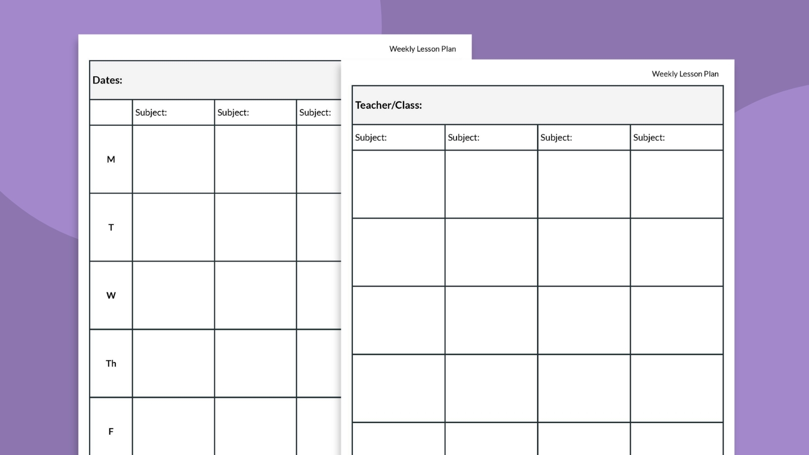 Free Printable Lesson Planner Template Free Printable Lesson Planner Template