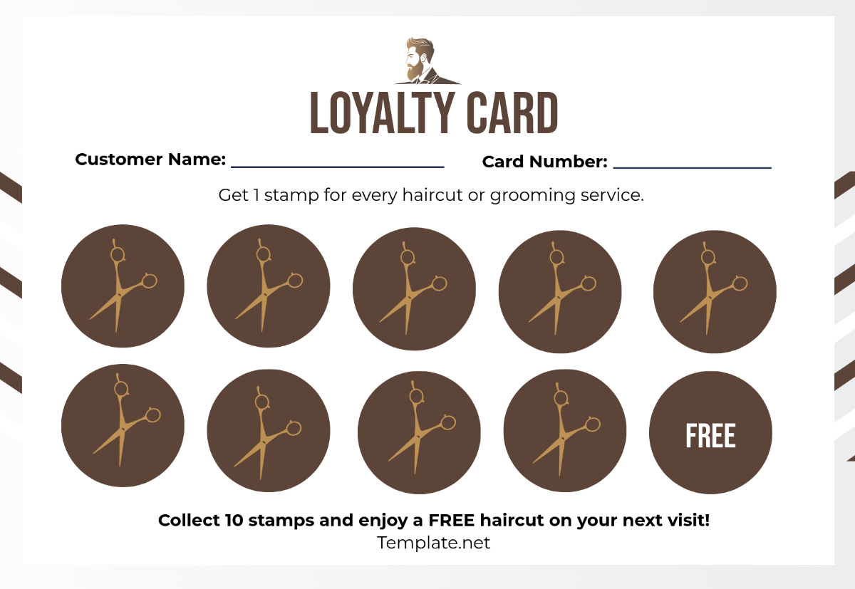 Free Loyalty Card Templates Editable And Printable