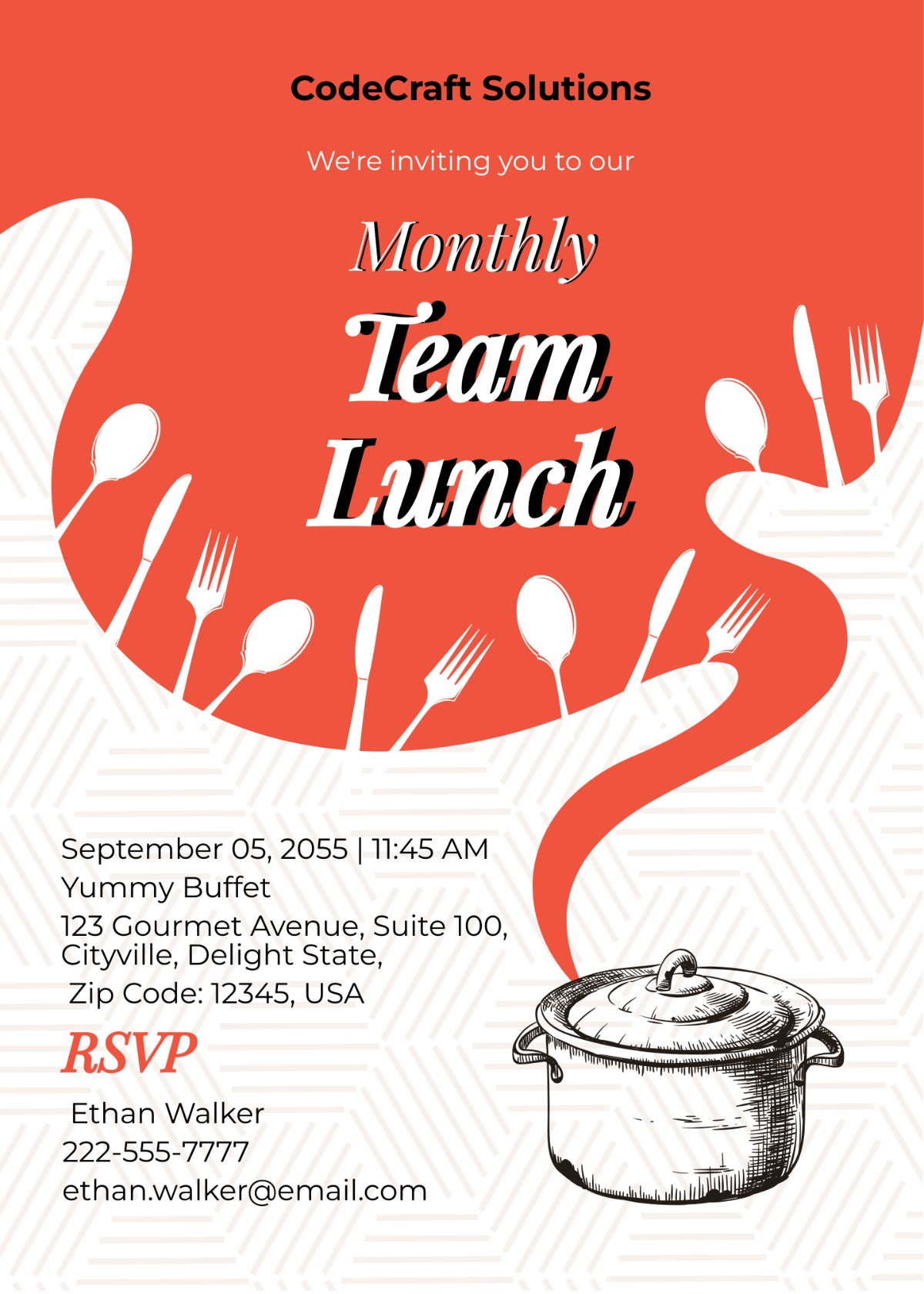 Free Lunch Invitation Templates Editable And Printable