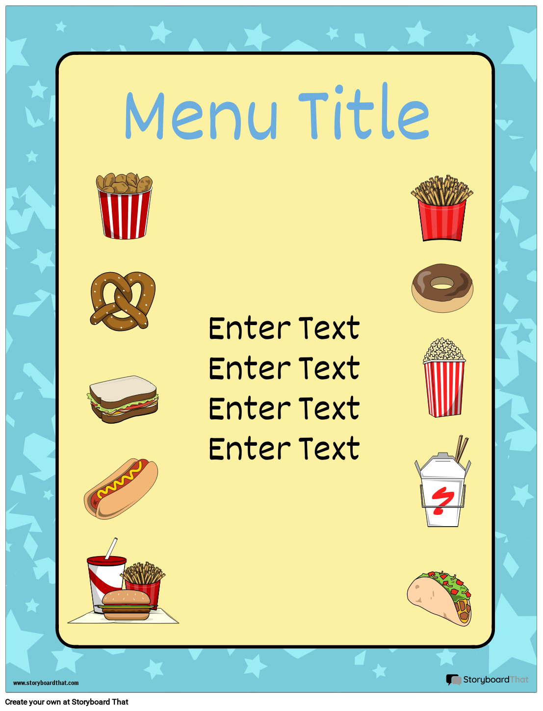 Free Menu Templates Create A Printable Menu Online