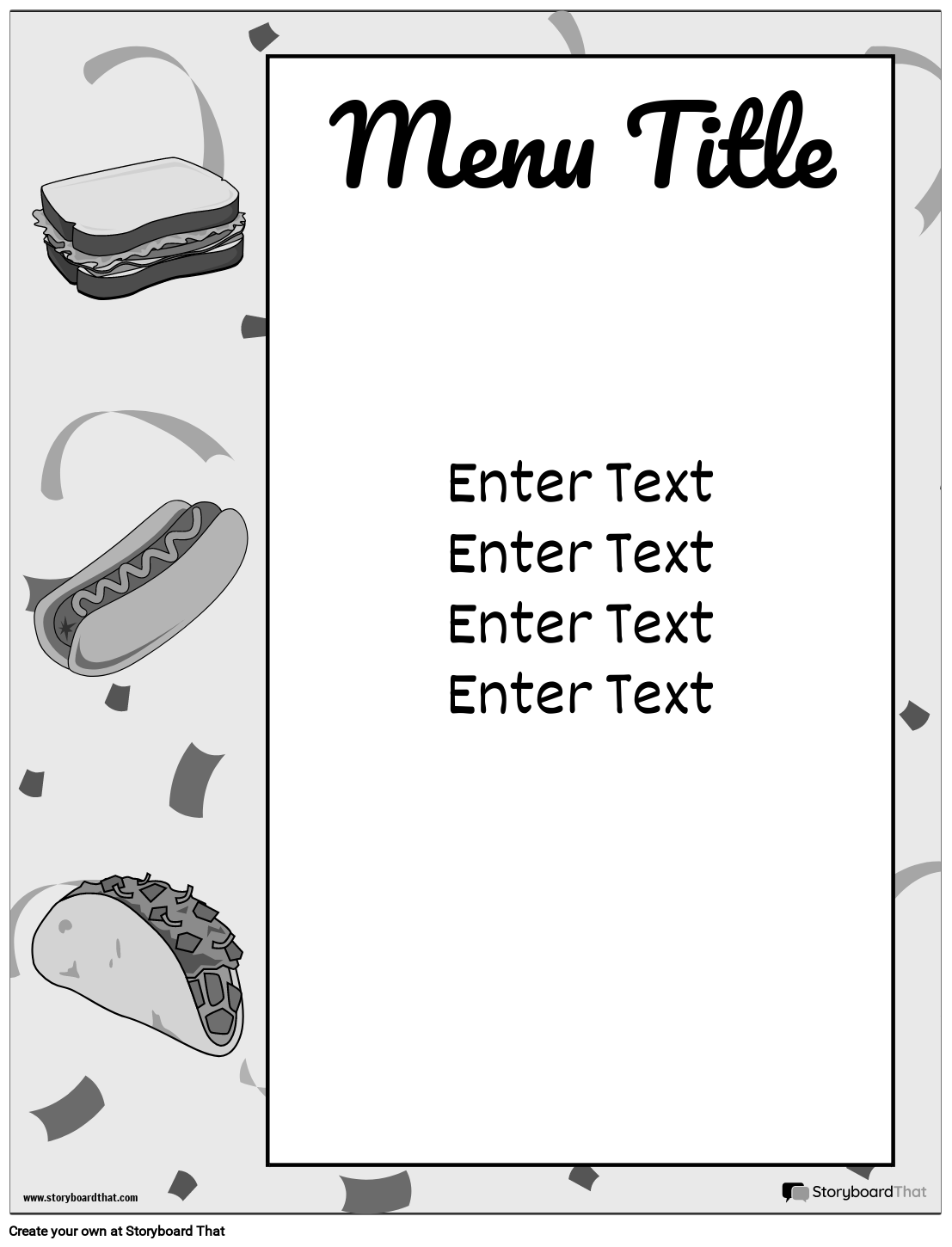 Free Printable Menu Templates Open Office