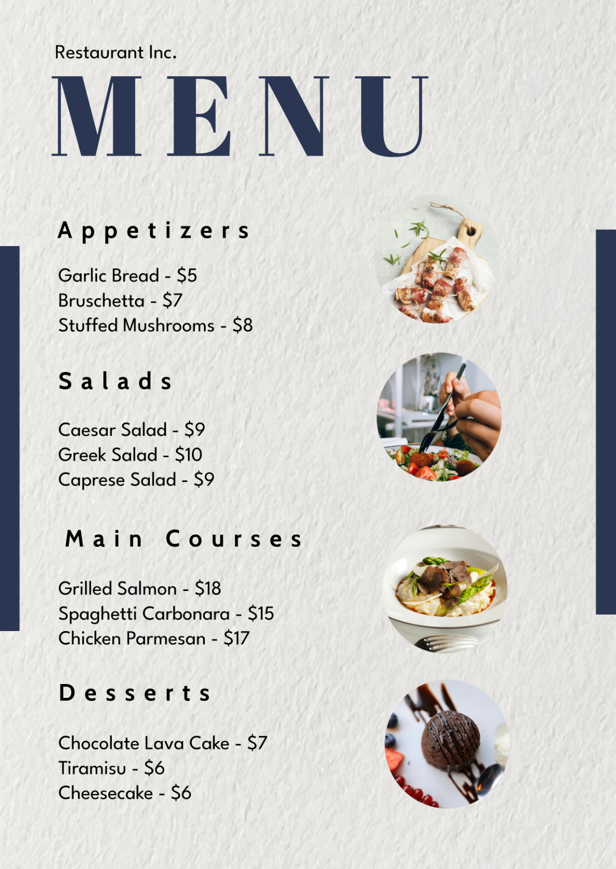 Free Menu Templates Editable And Printable Free Menu Templates Editable And Printable