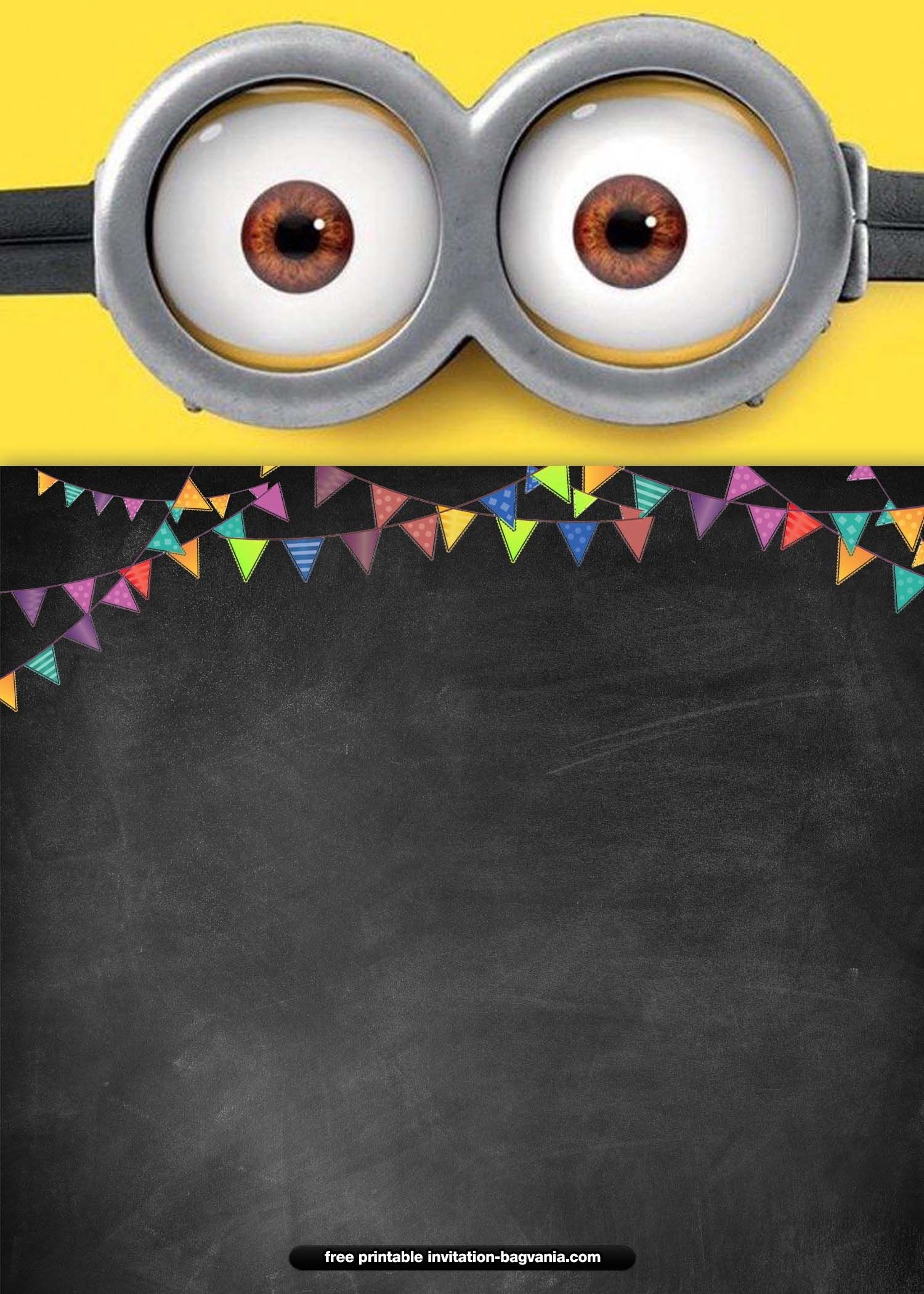 Free Printable Minion Birthday Invitation Templates