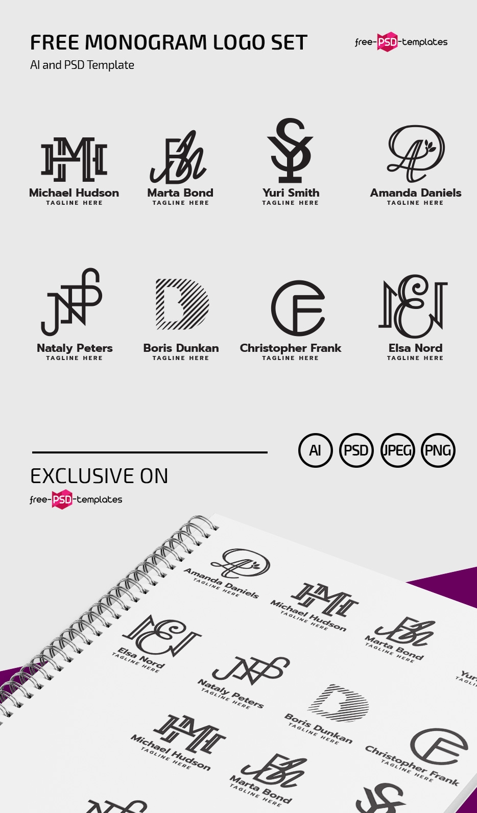 Free Printable Monogram Templates