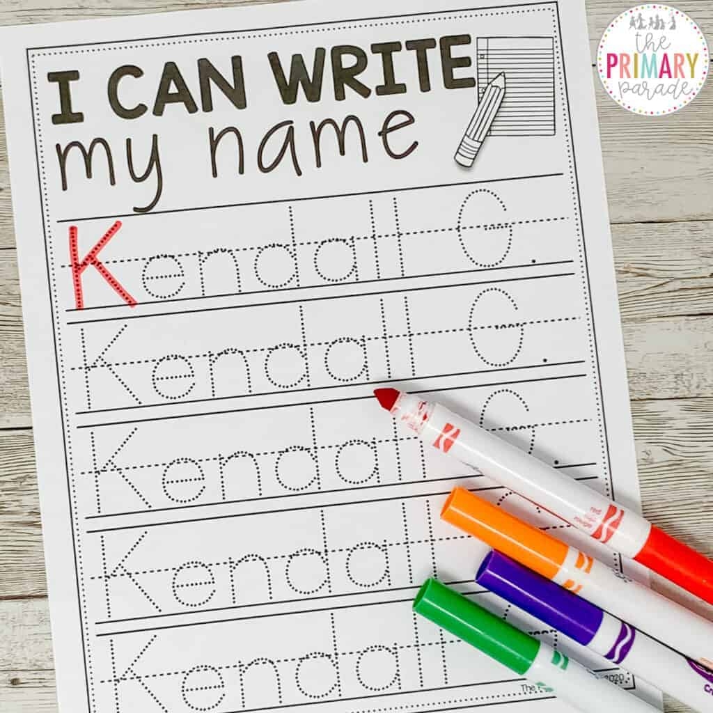 Free Printable Name Templates For Preschool