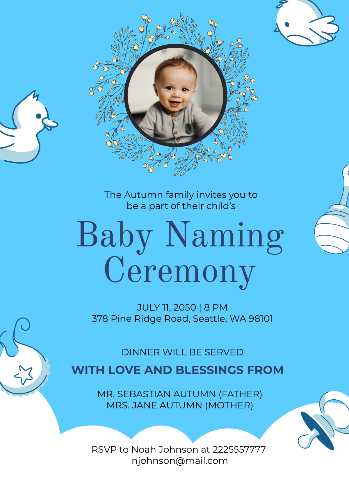 Free Printable Mother Woman Invitation Template