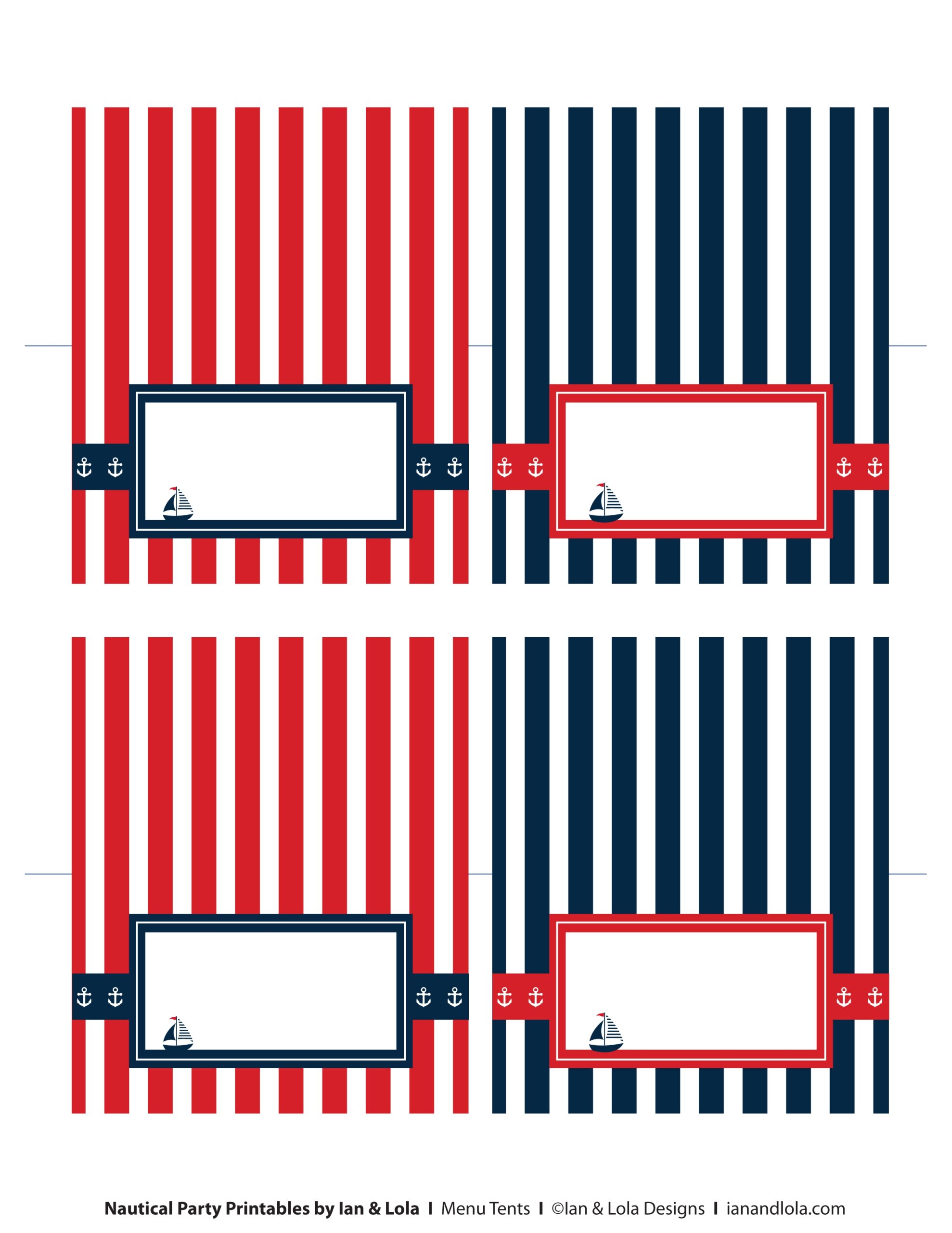 Free Nautical Party Printables From Ian U0026 Lola Designs Catch My Worksheets Library