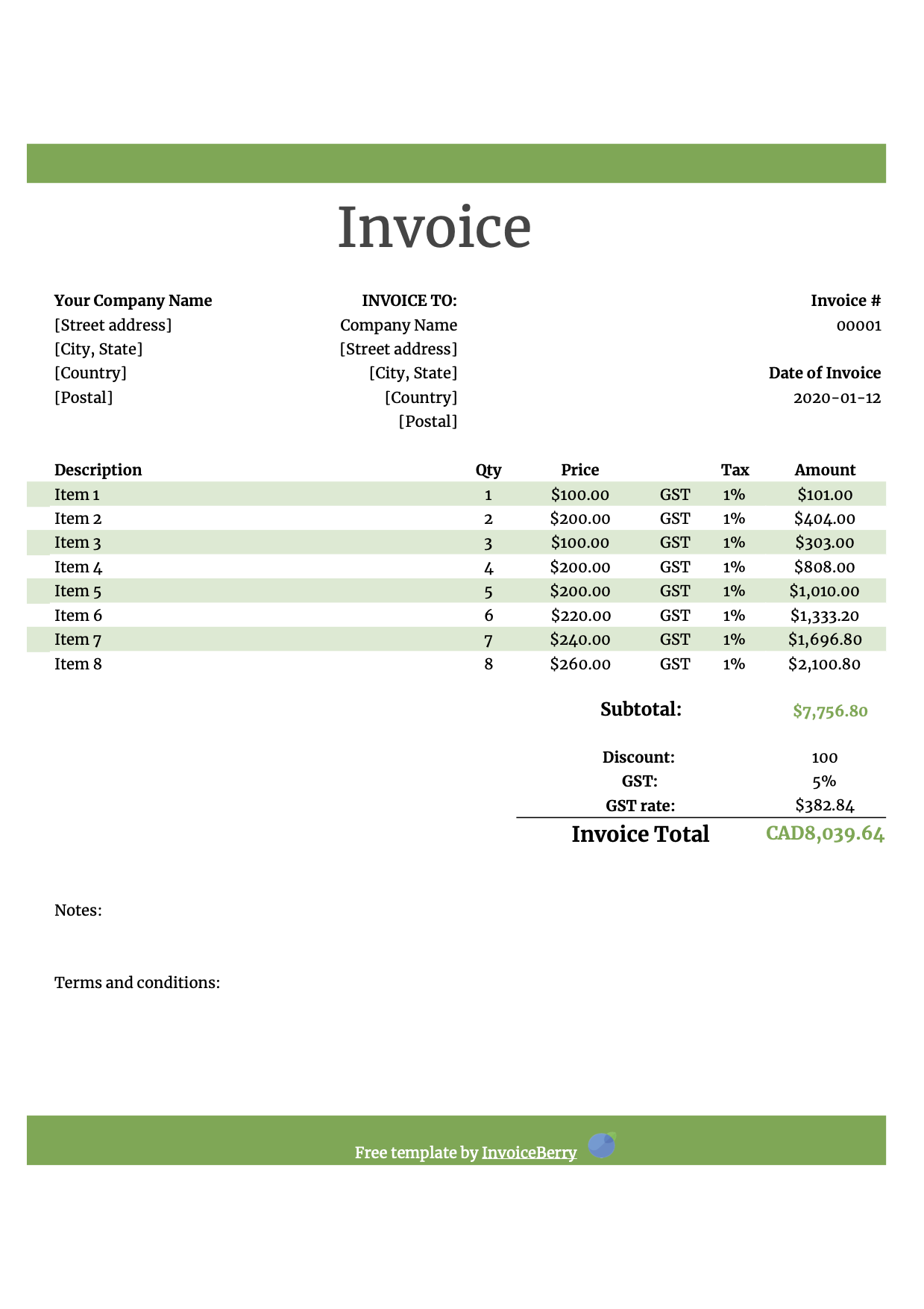 Free Printable Invoice Templates For Mac Free Printable Invoice Templates For Mac