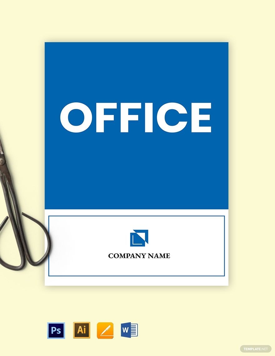 Free Office Sign Templates Editable And Printable