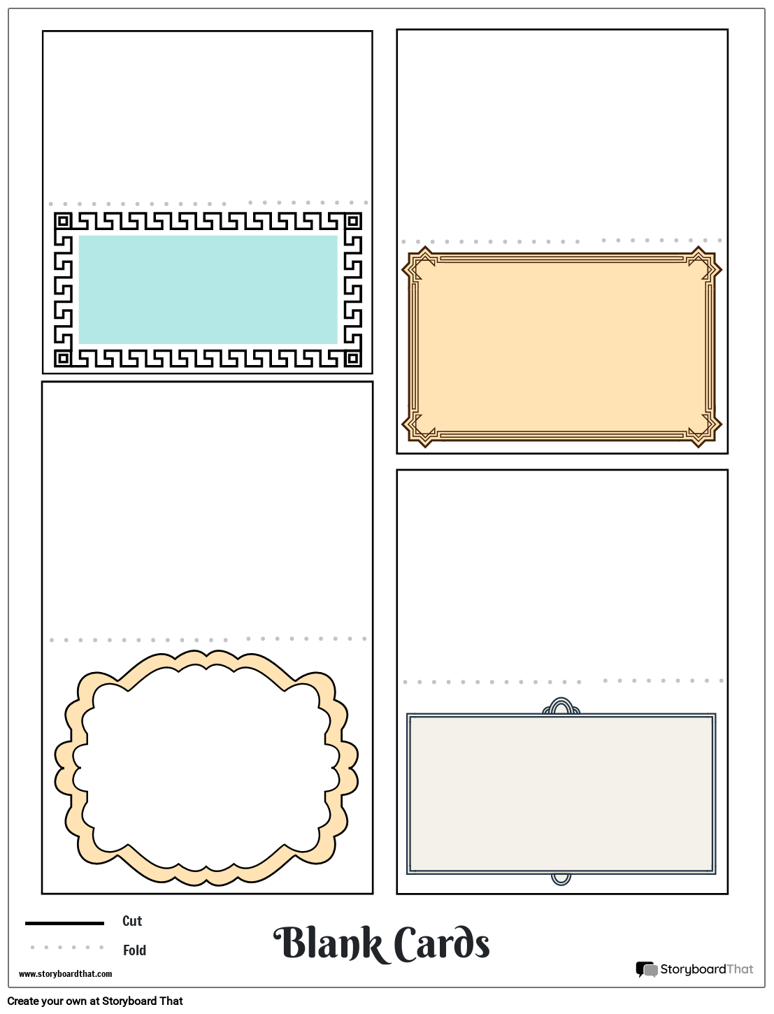 Free Printable Shaped Card Templates Free Printable Shaped Card Templates