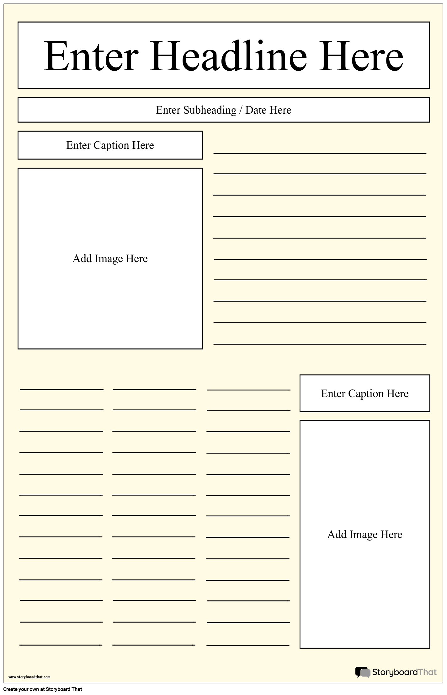 Free Printable Newspaper Template For Kids