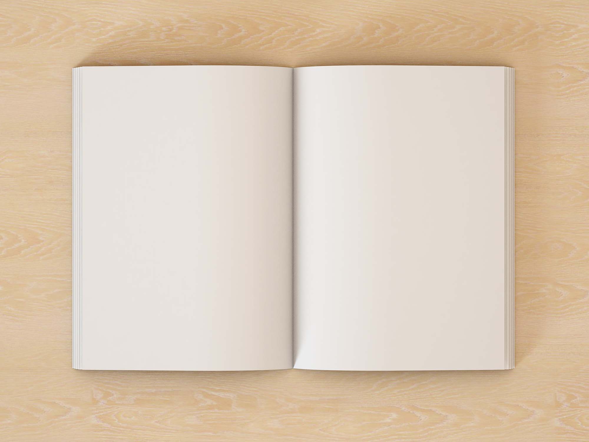 Free Open Book Pages Mockup PSD Free Open Book Pages Mockup PSD