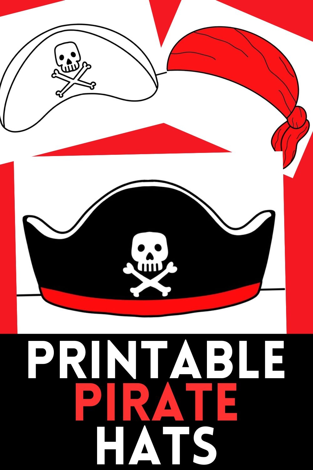 Free Paper Pirate Hat Printable Template Free Paper Pirate Hat Printable Template
